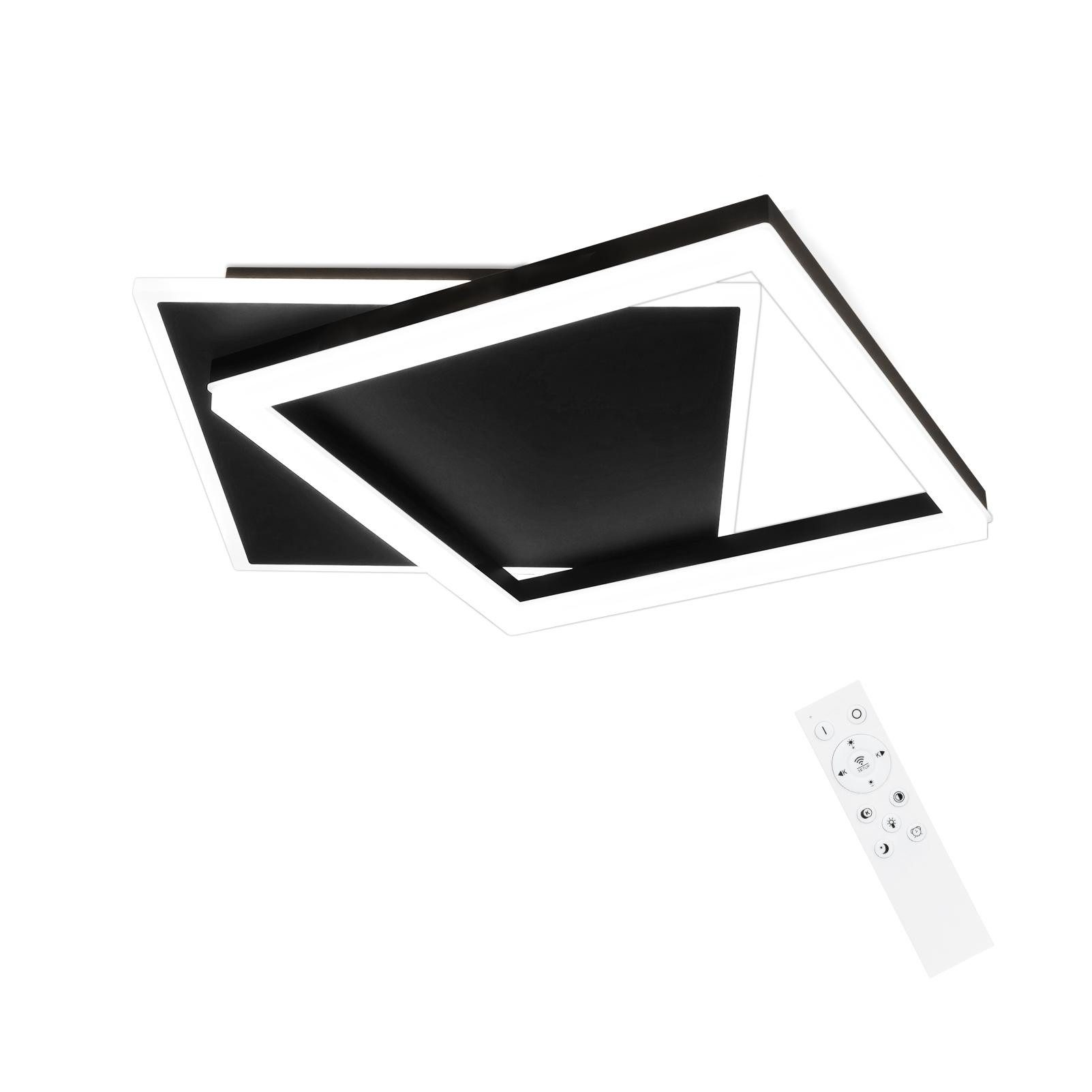 ZMH LED Deckenleuchte Deckenlampe Wohnzimmer - Schlafzimmerlampe Schwarz 42 günstig online kaufen