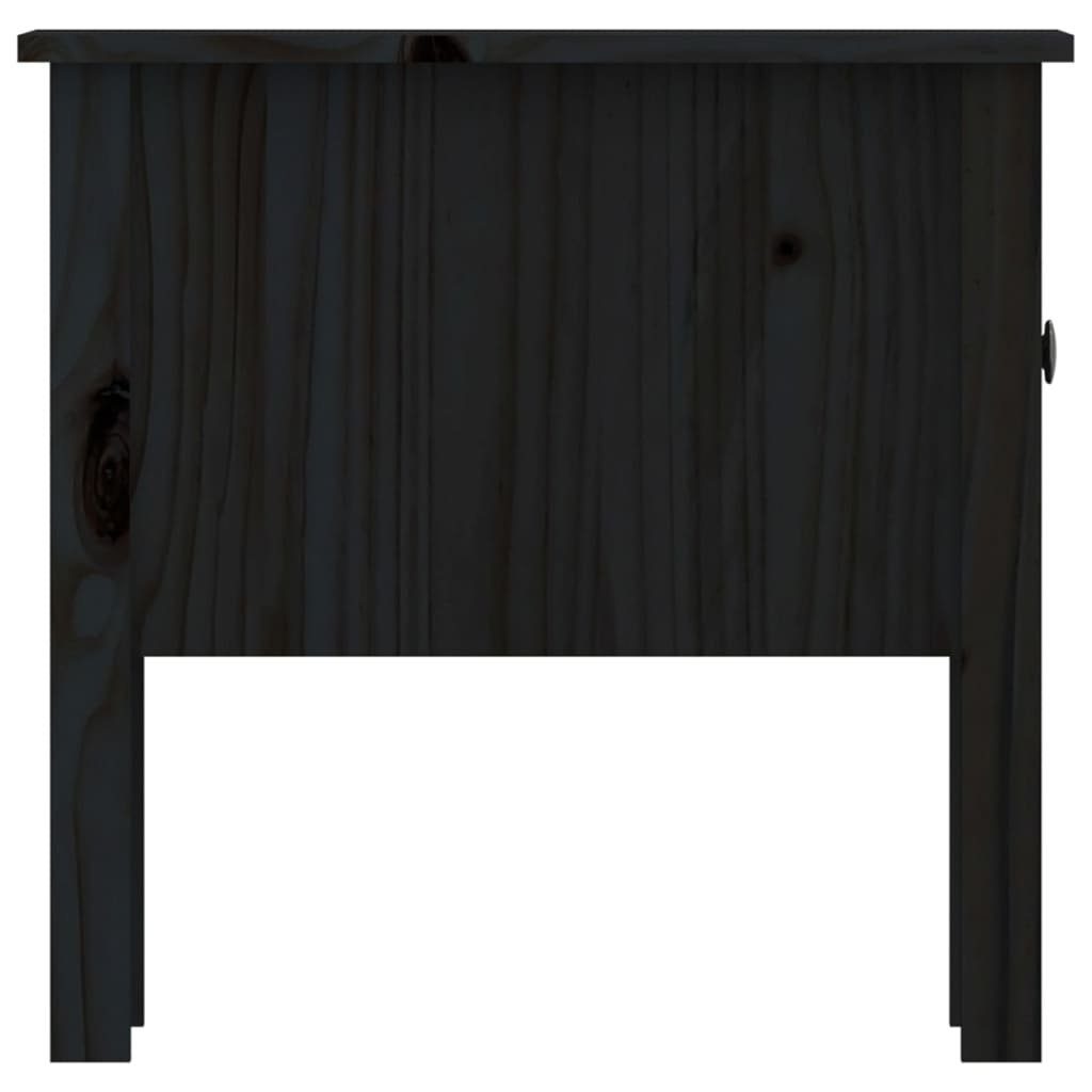 cm Beistelltisch furnicato Kiefer 50x50x49 Massivholz (1-St) Schwarz