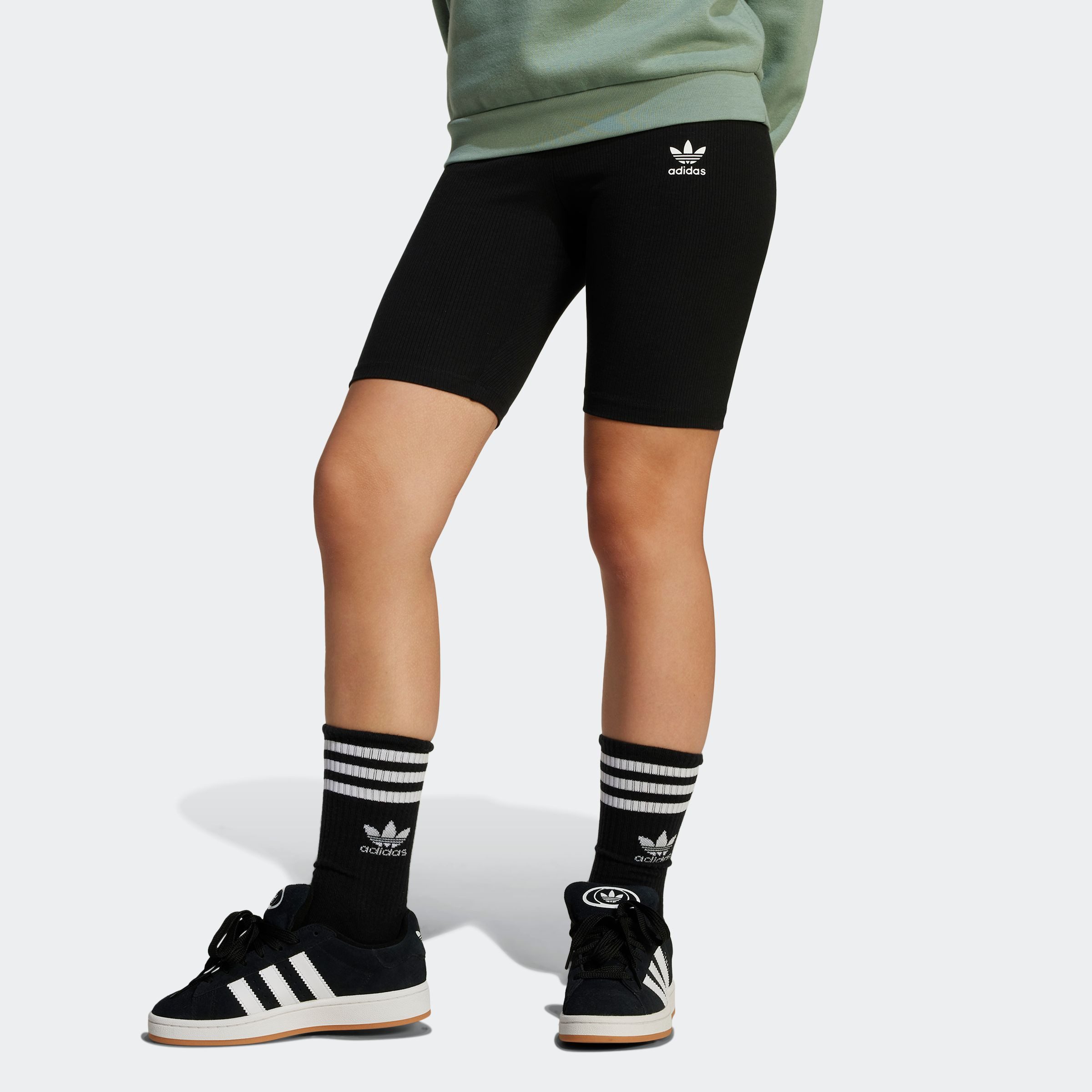 adidas Originals Shorts GERIPPTE (1-tlg) ohne Verschluss, aus Baumwolle, Viskose und Elasthan