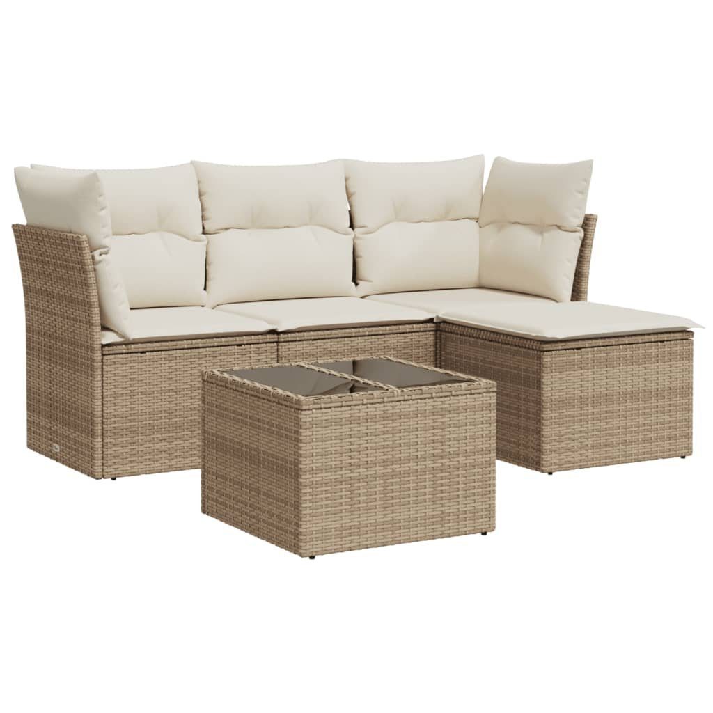 vidaXL Gartenlounge-Set 5-tlg. Garten-Sofagarnitur mit Kissen günstig online kaufen