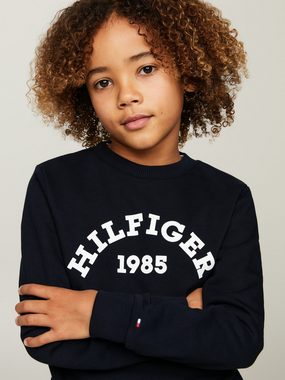 Tommy Hilfiger Sweatshirt HILFIGER 1985 SWEATSHIRT Kinder bis 16 Jahre, mit Logo-Print