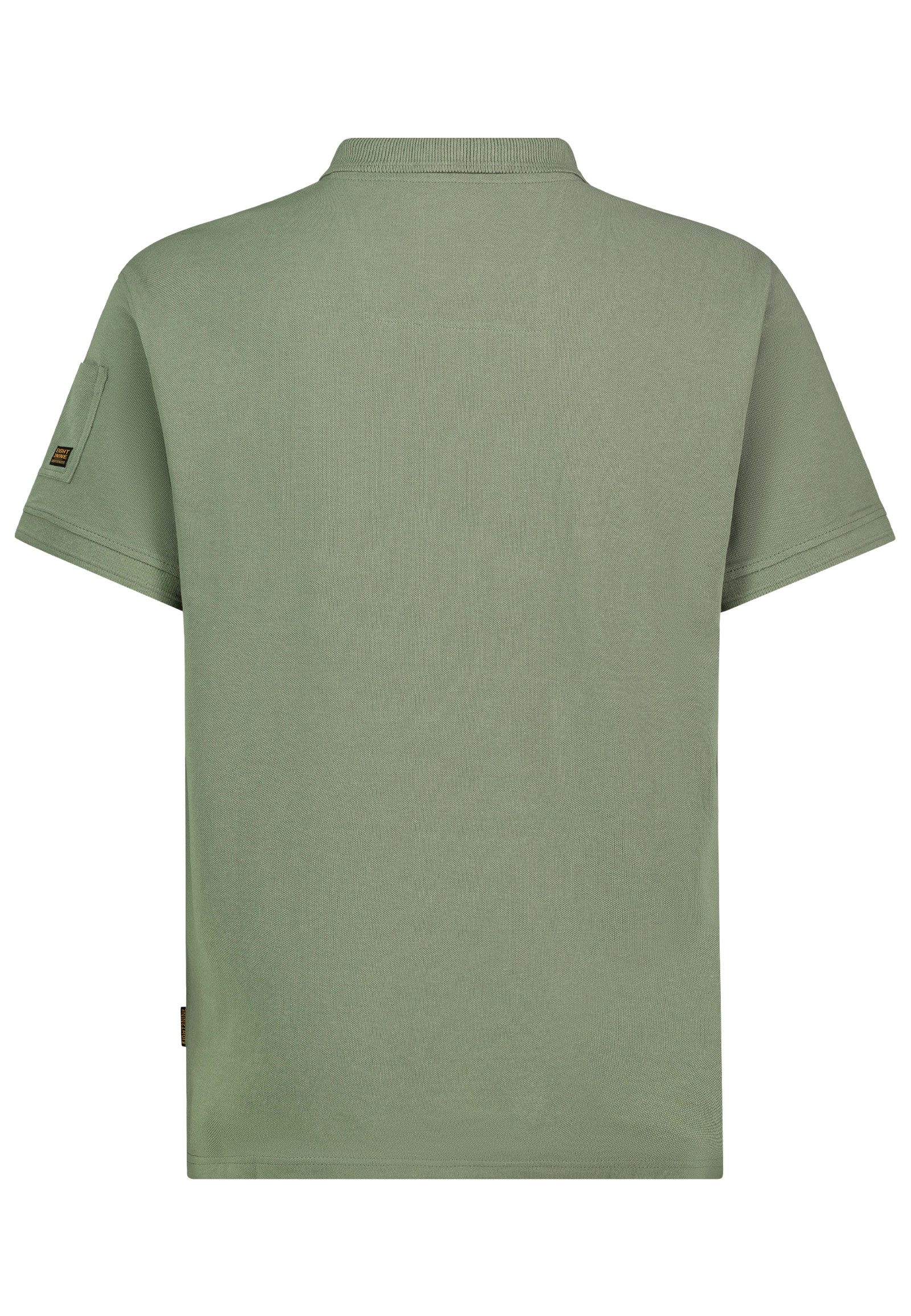 Eight2Nine Poloshirt Mit Knopfleiste und Logo günstig online kaufen