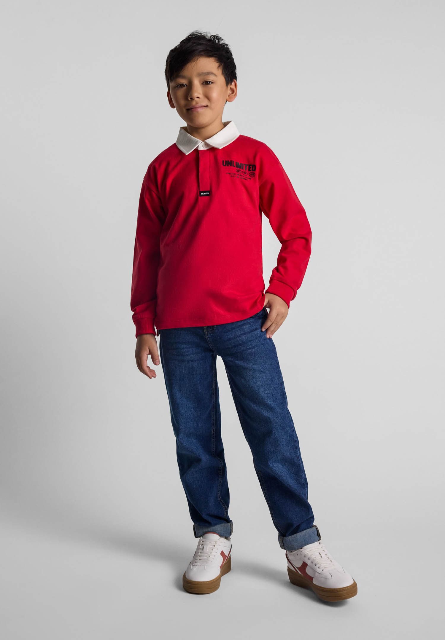 MINOTI Poloshirt Poloshirt mit Print und Kragen in Kontrastfarbe (2y-14y) m günstig online kaufen
