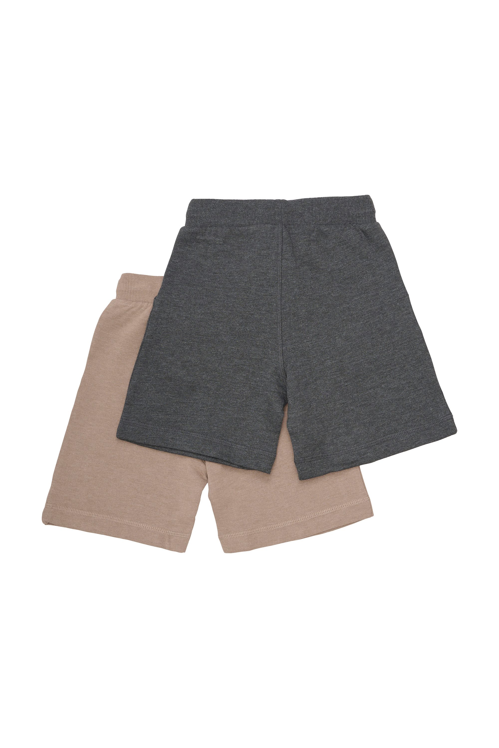 Minymo Sweatshorts MIBasic (2-tlg) 2er Pack Bequeme Sweatshorts