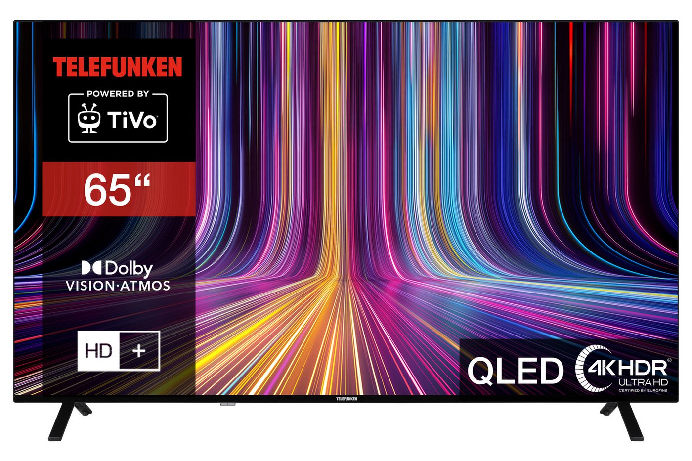 Telefunken QU65TO750S QLED-Fernseher (164 cm/65 Zoll, 4K Ultra HD, Smart TV powered by TiVo, 4K UHD QLED, HDR Dolby Vision, Triple-Tuner, 6 Monate HD) schwarz ! RABATT: 39.16% Telefunken QU65TO750S QLED-Fernseher (164 cm/65 Zoll, 4K Ultra HD, Smart TV powered by TiVo, 4K UHD QLED, HDR Dolby Vision, Triple-Tuner, 6 Monate HD) schwarz ! RABATT: 39.16%