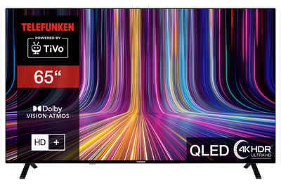Telefunken QU65TO750S QLED-Fernseher (164 cm/65 Zoll, 4K Ultra HD, TiVo Smart TV, TiVo Smart TV, HDR Dolby Vision, Dolby Atmos, HD+, Triple-Tuner)