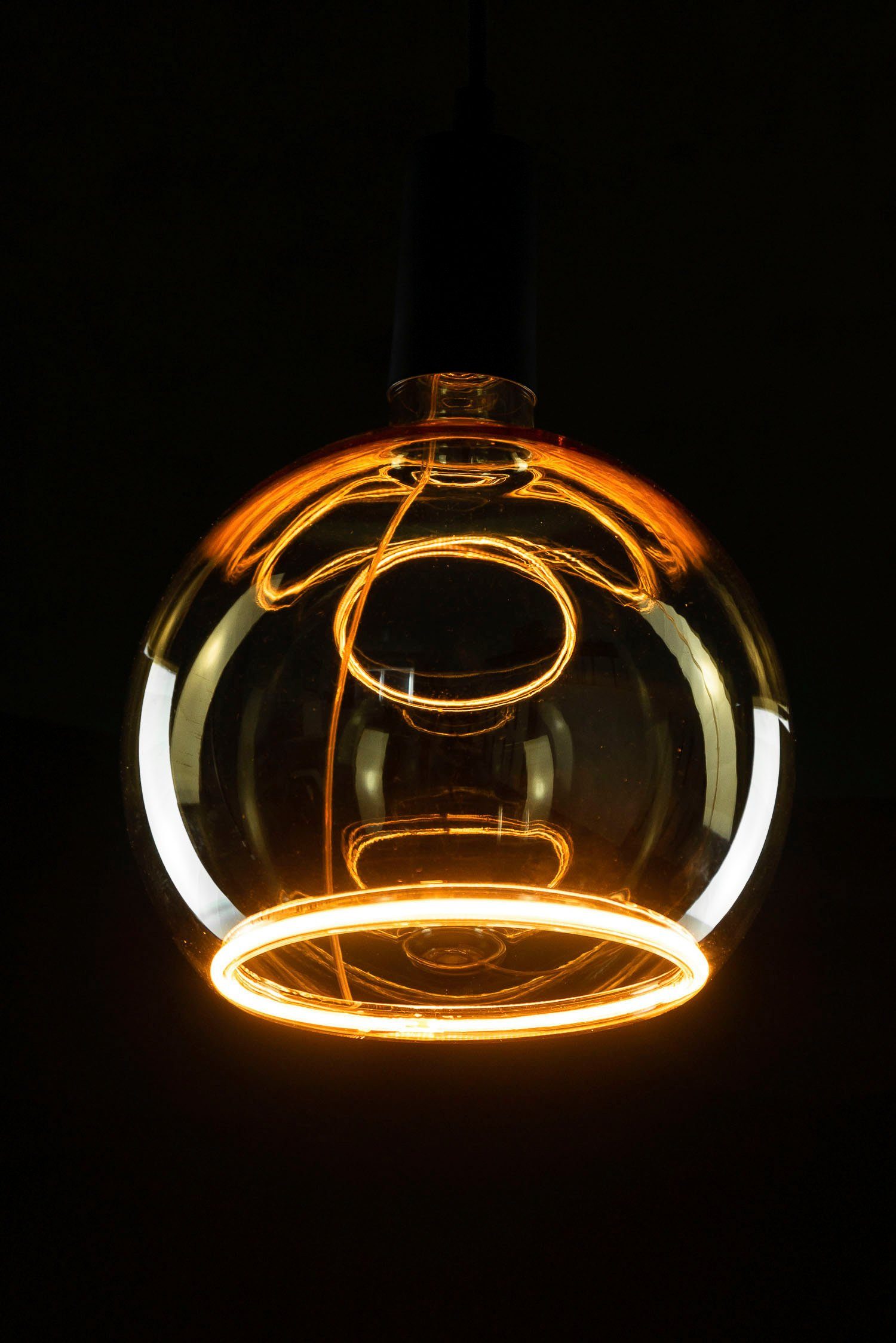 SEGULA LED-Leuchtmittel LED Floating Billard 200, E27, 1 St., Extra-Warmweiß, LED Floating Globe 200 gold, E27, CRI 90, dimmbar