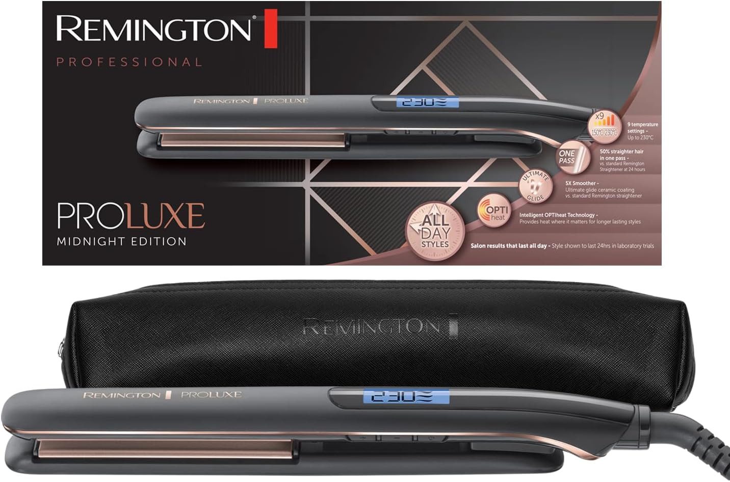 Remington Glätteisen REMINGTON Haarglätter Glätteisen S9100B Proluxe Keramik