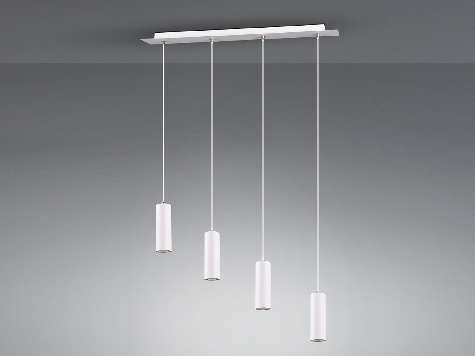 TRIO Leuchten LED Pendelleuchte, Dimmfunktion, LED wechselbar, Warmweiß, modern, mehrflammig hängend über Kochinsel & Kücheninsel, Breite 75cm