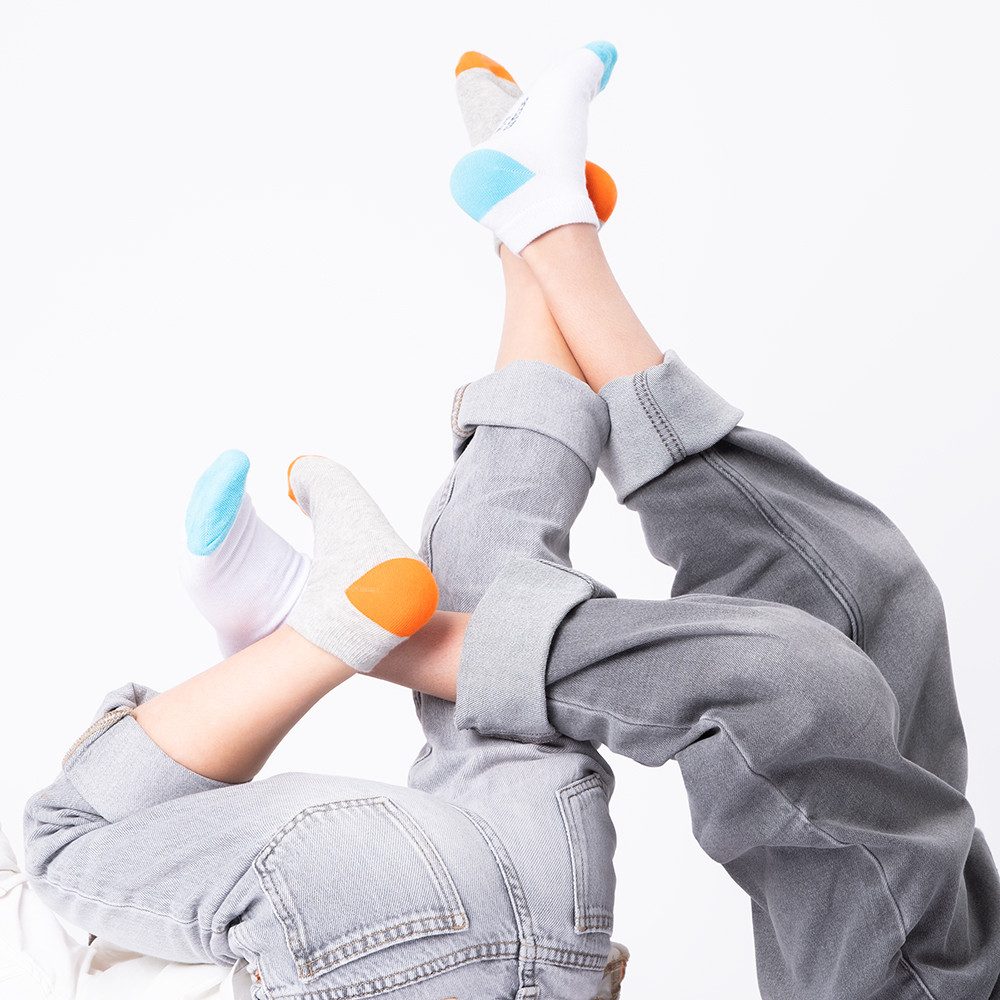 OCCULTO Sneakersocken Mädchen & Jungen Sneaker Socken 10er Pack (Modell: Piccolo) (10-Paar)