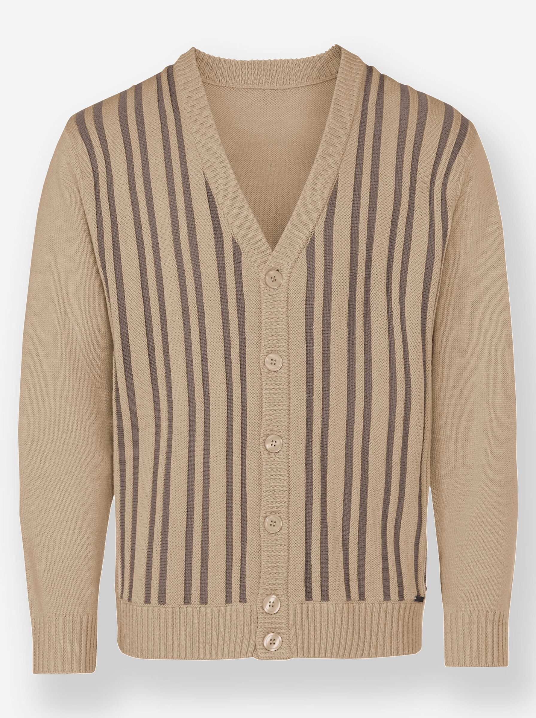 Witt Strickjacke Strickjacke Langarm Rippoptik