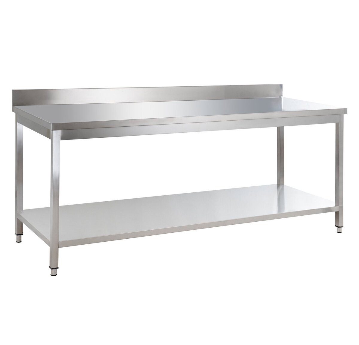 GastroHero Arbeitstisch Edelstahl Arbeitstisch 200 x 60 x 85 cm günstig online kaufen