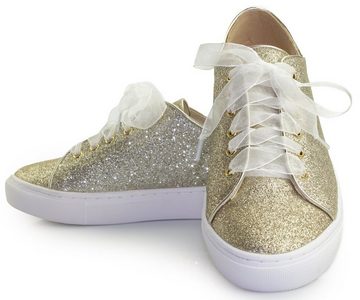 White Lady 937 champagner Glitter Sneaker