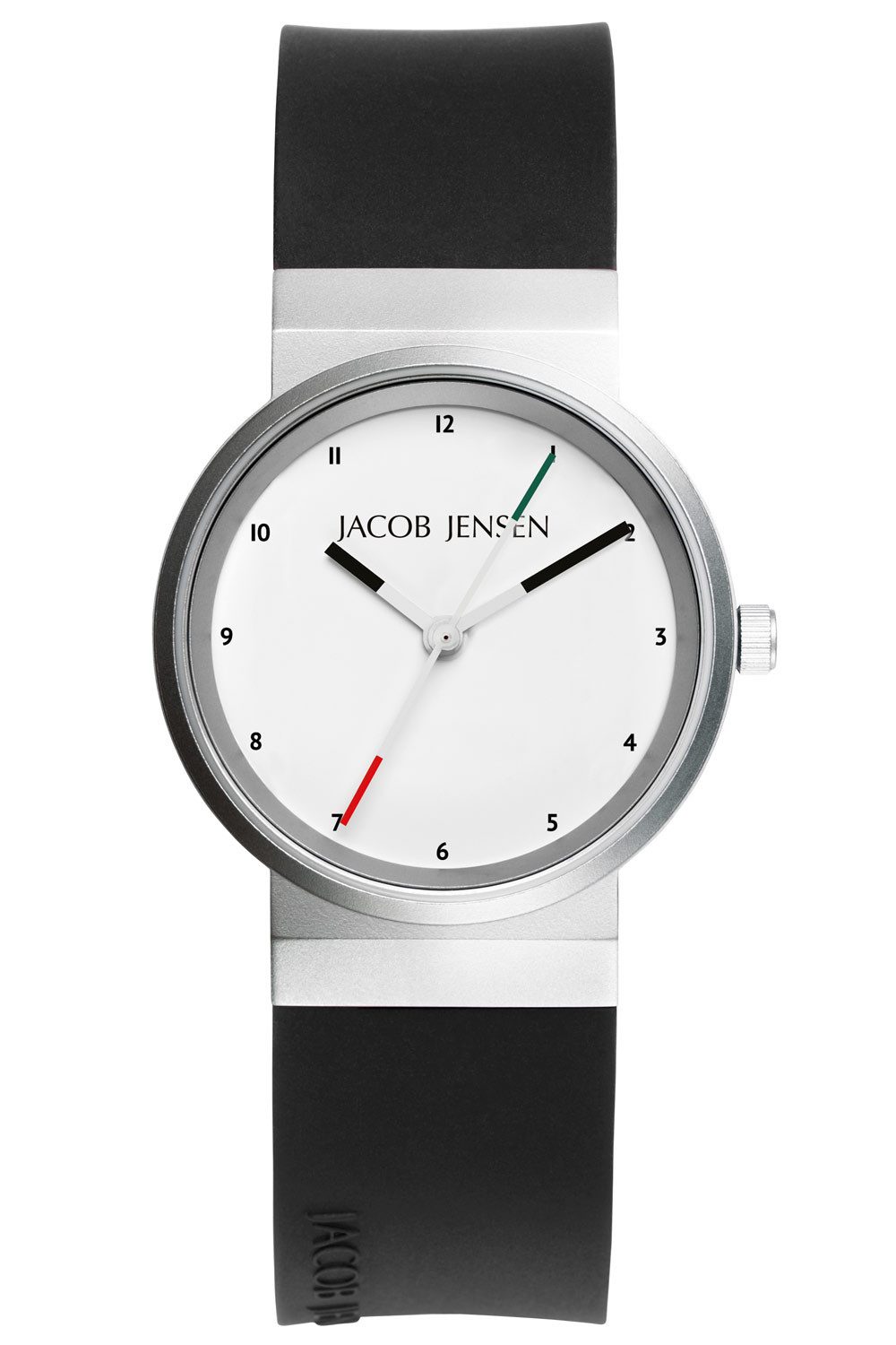 Jacob Jensen Quarzuhr Titan Quarz Schwarz/Weiß