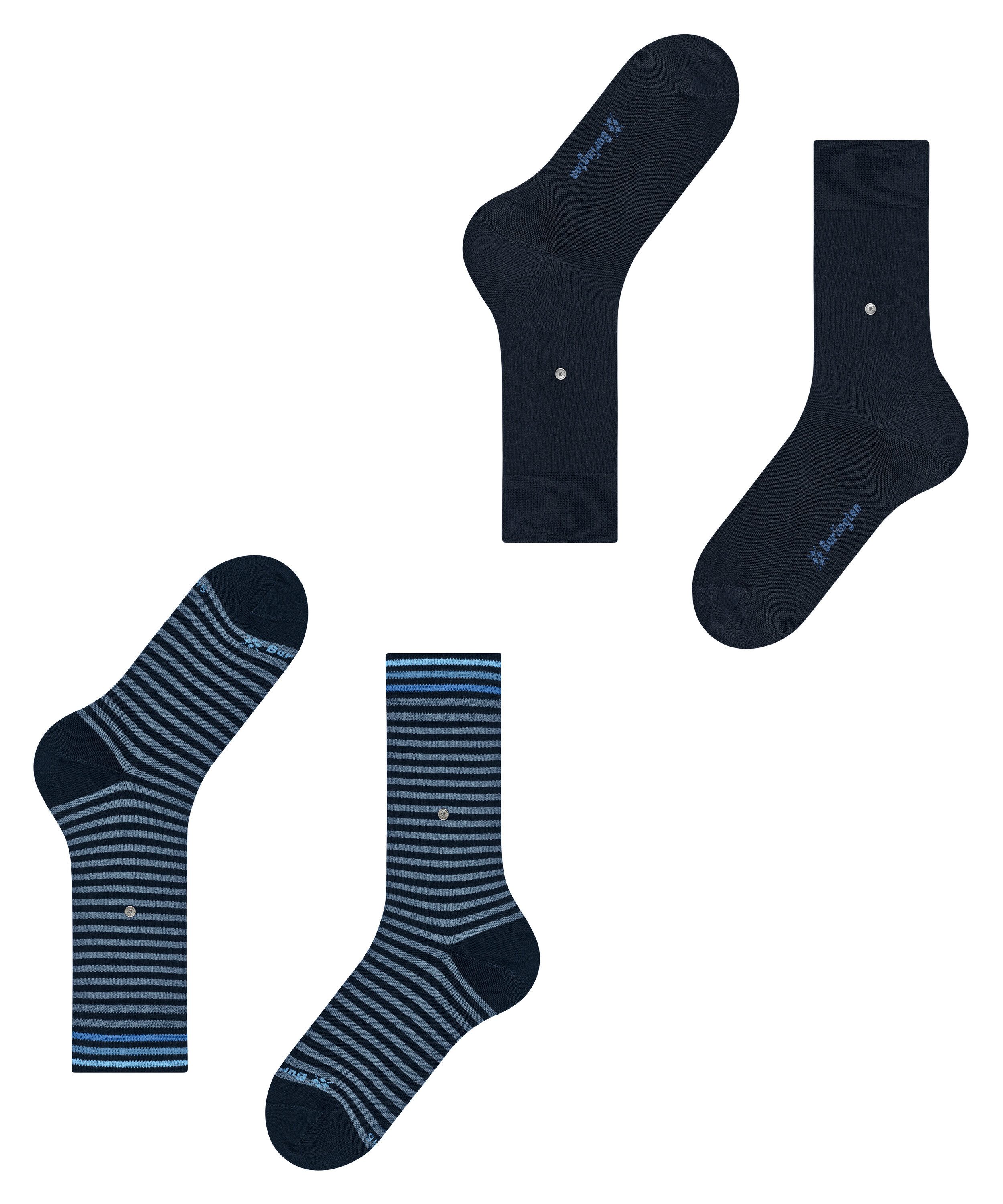 Burlington Socken Burlington Everyday Stripe 2-Pack Herren (2-Paar) – Bild 5 von 5