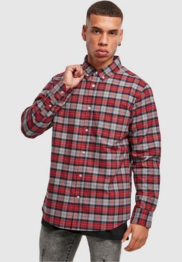 URBAN CLASSICS Langarmhemd Urban Classics Herren Plaid Cotton Shirt (1-tlg)