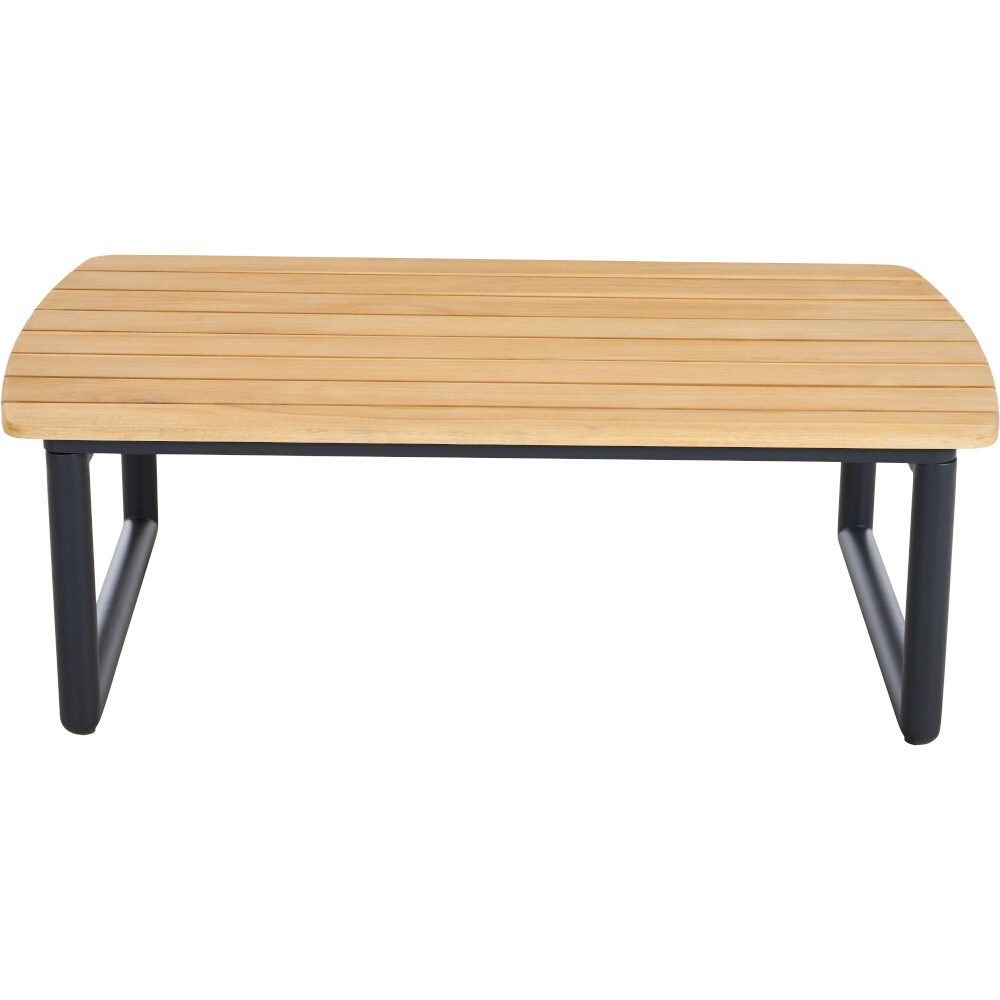 Siena Garden Gartentisch CLIFTON Loungetisch Gestell Alu anthrazit,Tischplatte aus Teakholz