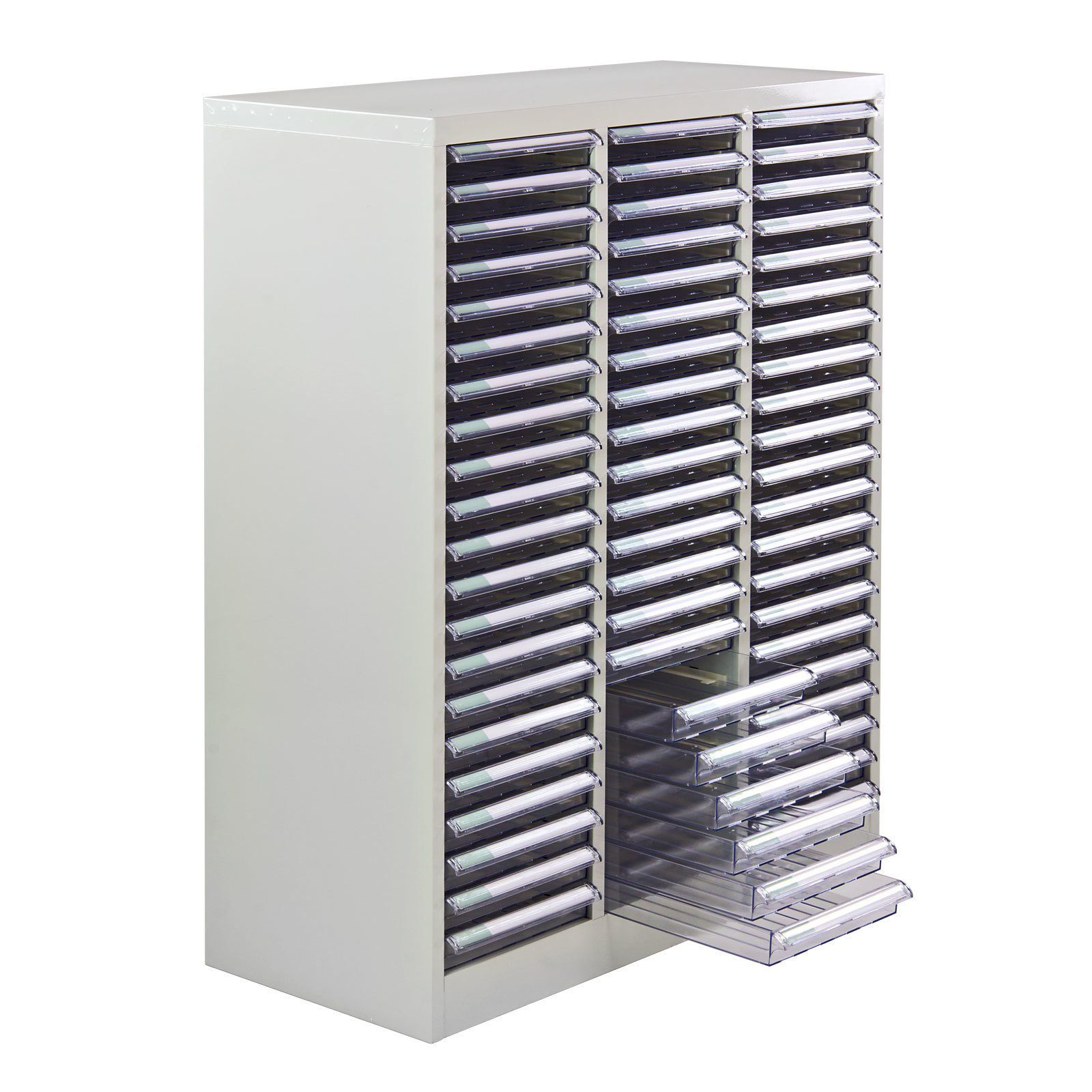 ADB Schubladenbox Schubladencontainer mit 63 PVC Schubladen 79,5 x 100,7 cm (B x H)