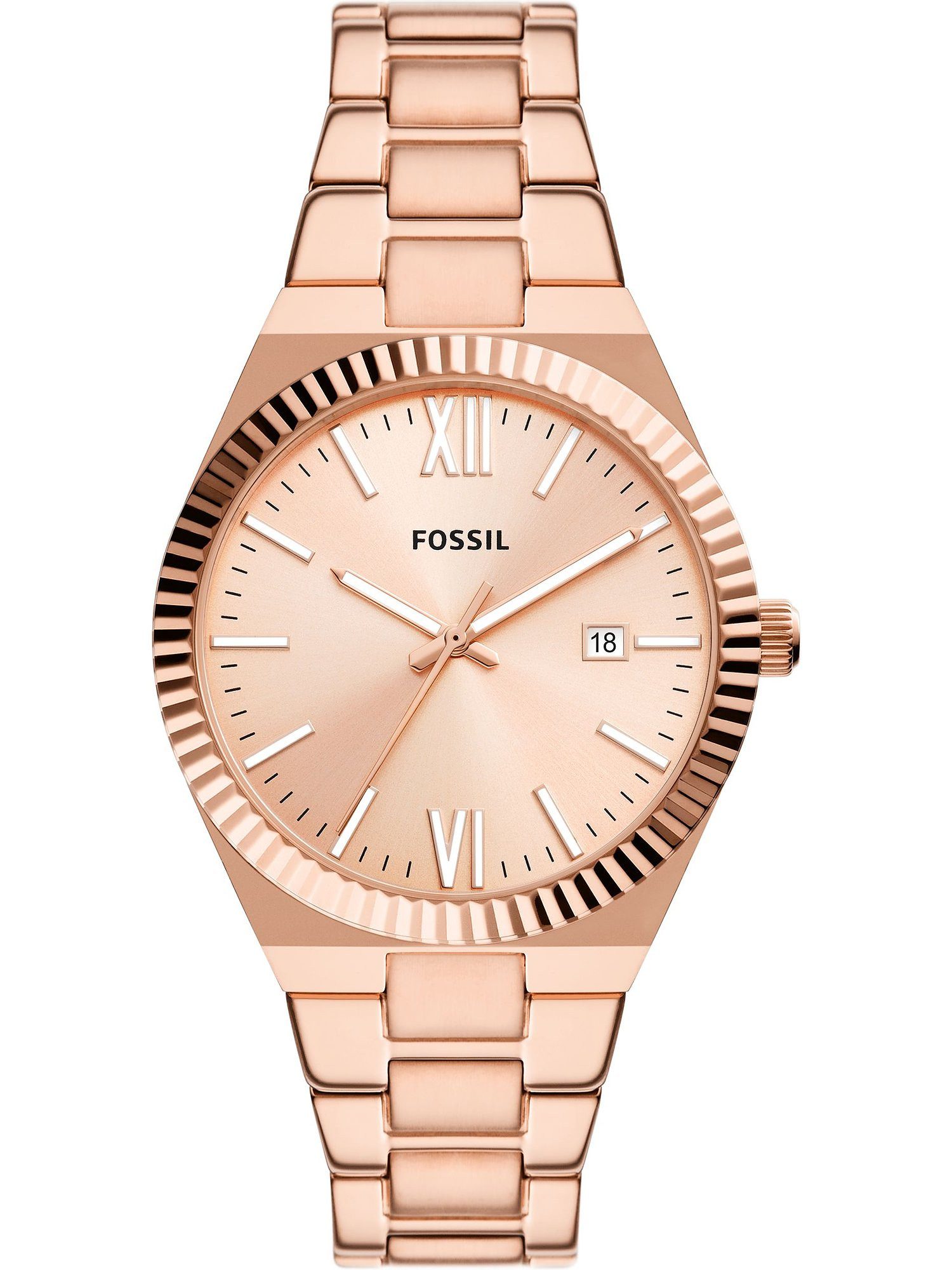 Fossil Quarzuhr Fossil Damen-Uhren Analog Quarz