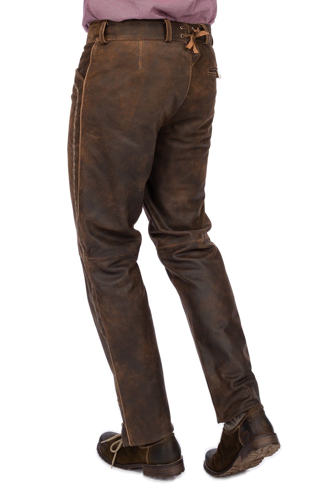 lang Lederhose nappato FLAWIL Maddox moos Lederhose