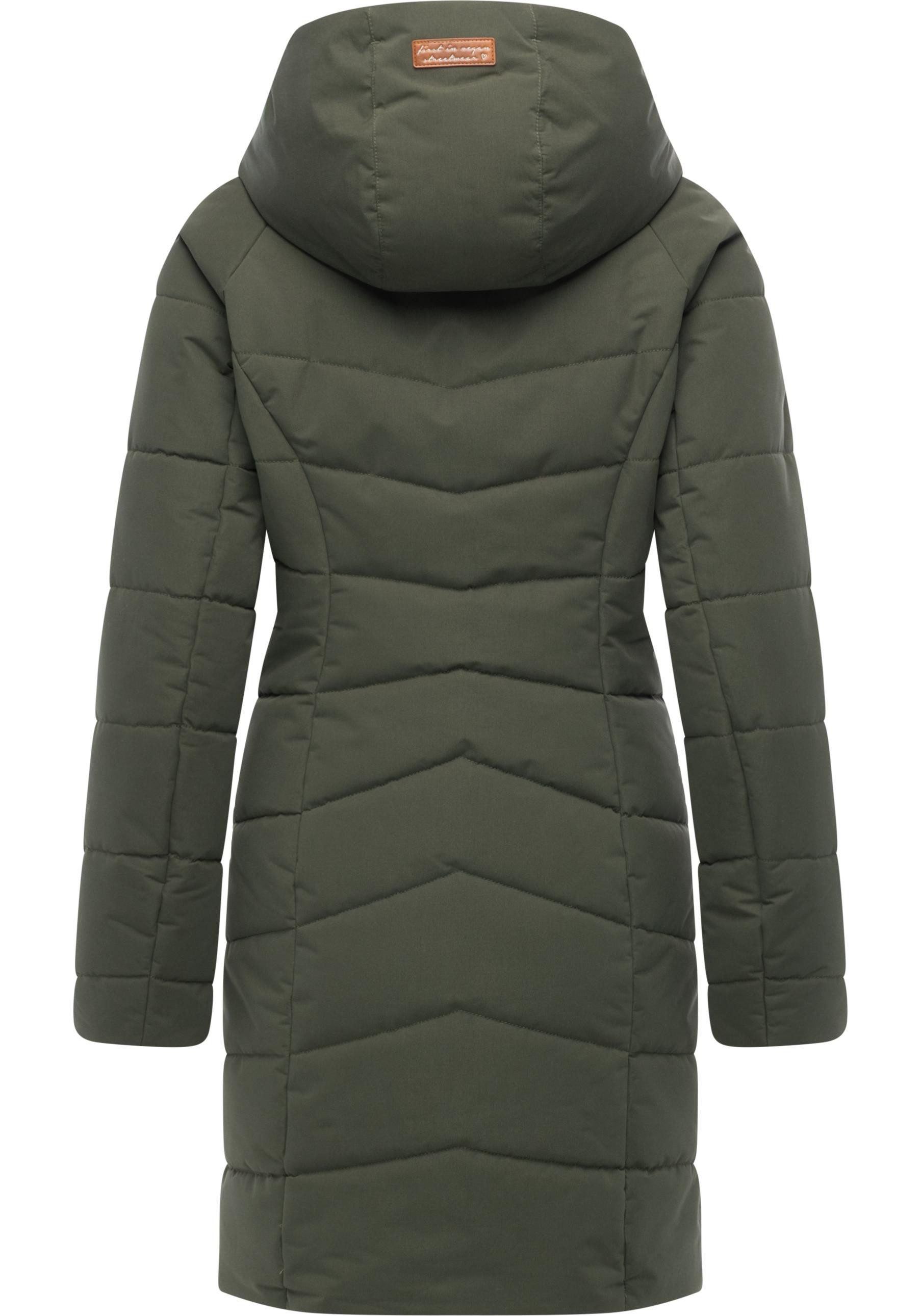 Ragwear Wintermantel Noita YOUMODO Winter Steppmantel mit Kapuze