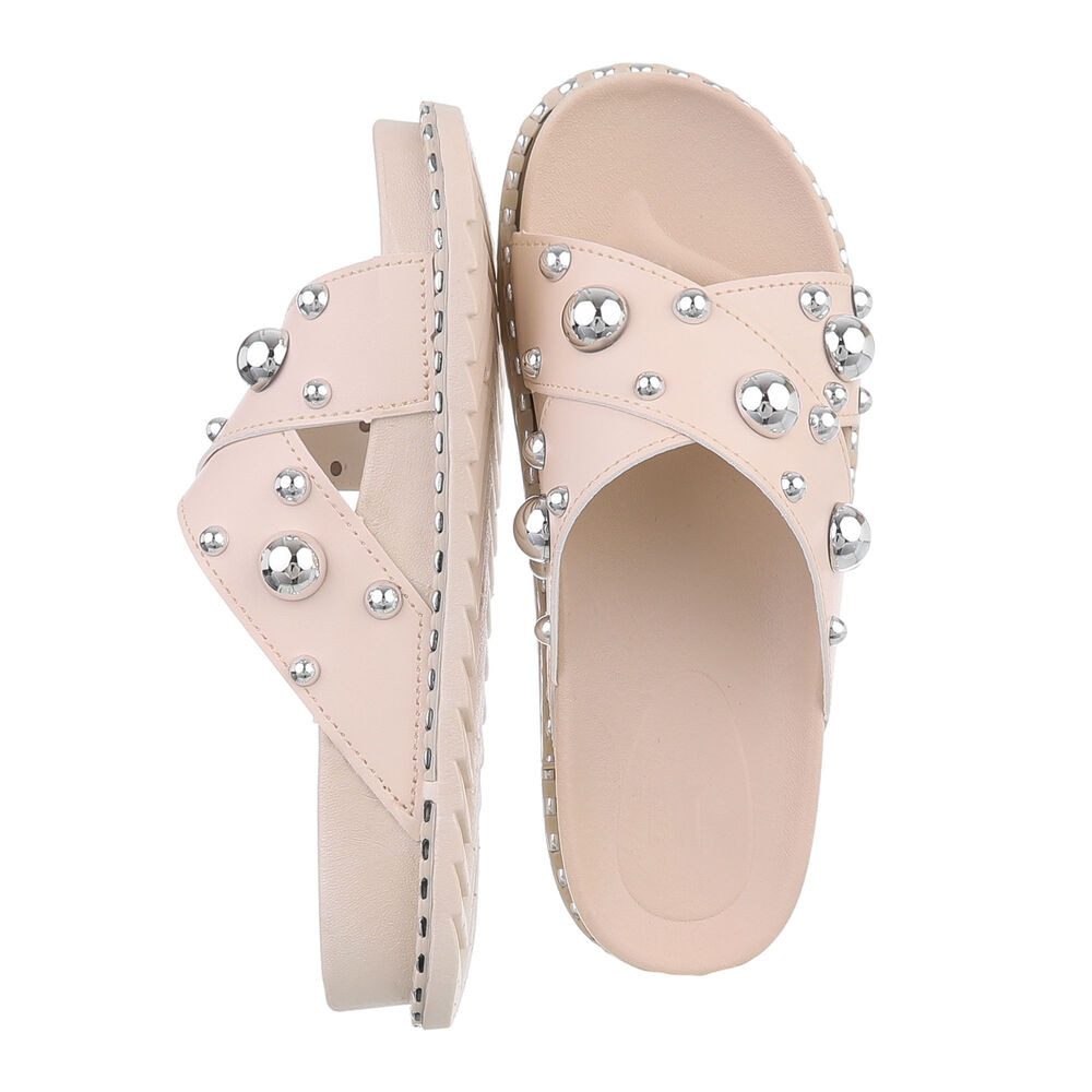 Ital-Design Damen Mules Freizeit Plateausandaletten (86527138) Keilabsatz/W günstig online kaufen