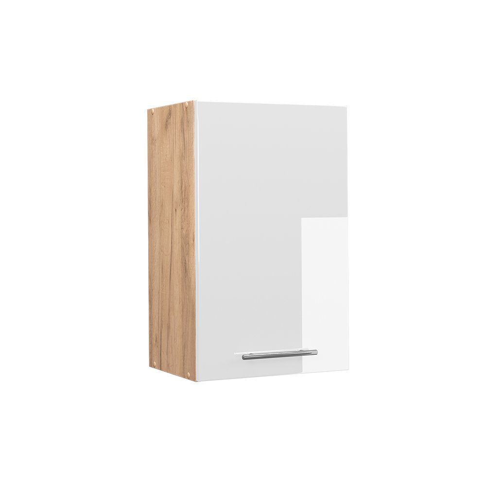 Vicco Hängeschrank Fame-Line, Weiß Hochglanz/Goldkraft Eiche, günstig online kaufen