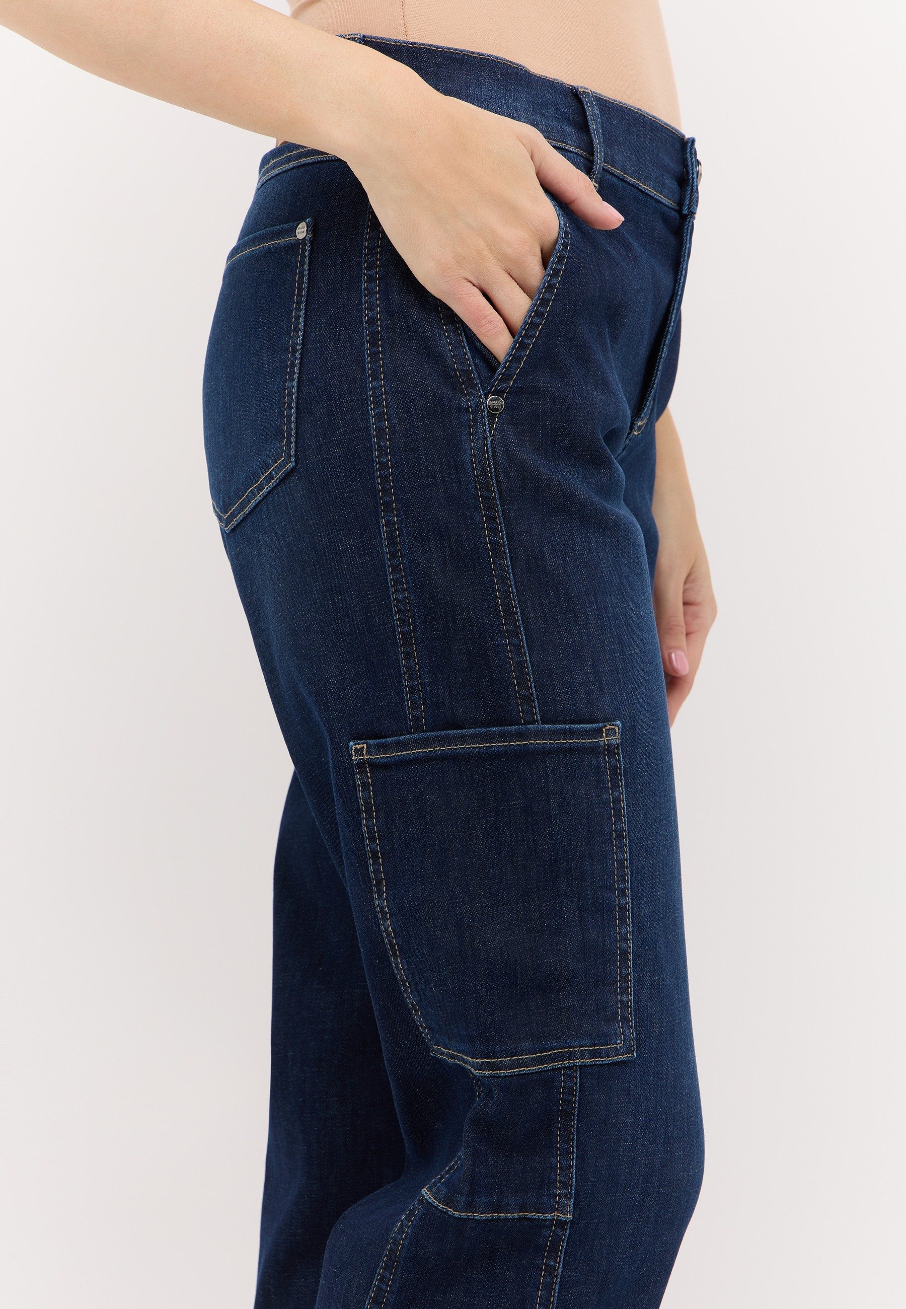 ANGELS Cargojeans EVY CARGO mit aufgesetzten Taschen an der Seite, O-Shape – Bild 3 von 5