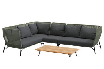 taste by 4 seasons Gartenlounge-Set 4Seasons Altoro Mittel-Modul Grün inkl. 2 Kissen, (1)