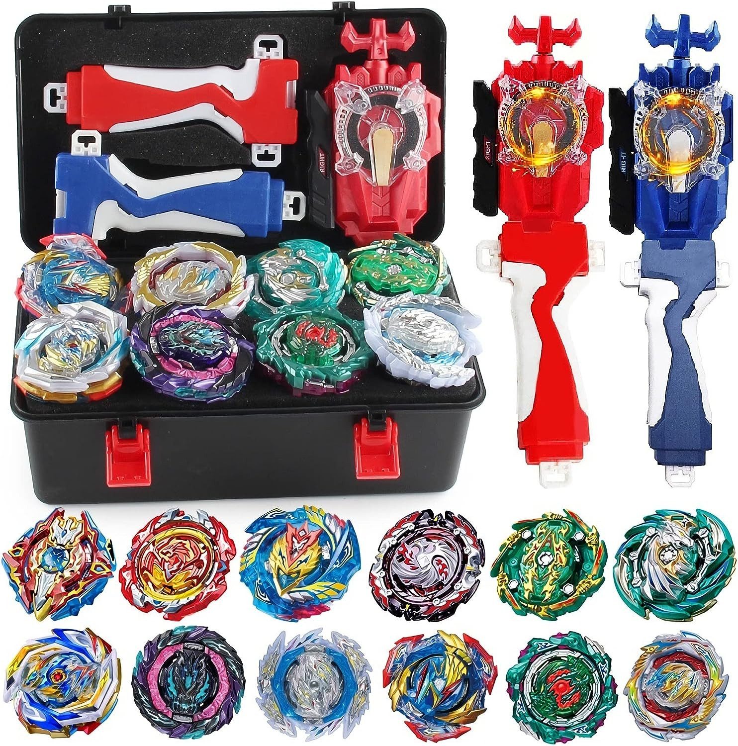 Brummkreisel Speed-Kreisel Beyblade Burst 19 Stück, Launcher Spielzeug Drehkreisel