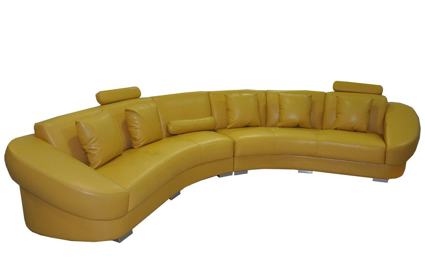 JVmoebel Ecksofa Runde Eck Sofa mit USB Polster XXL Big Rund Couchen Wohnlandschaft U, Made in Europa, Eckcouch