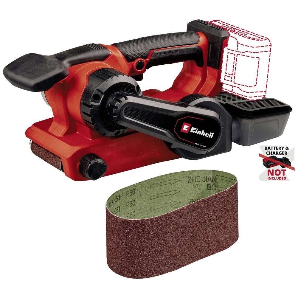 Einhell Bandschleifer Akku-Bandschleifer TP-BS 18/457 Li BL - Solo, bürstenlos, ohne Ladegerät, ohne Akku