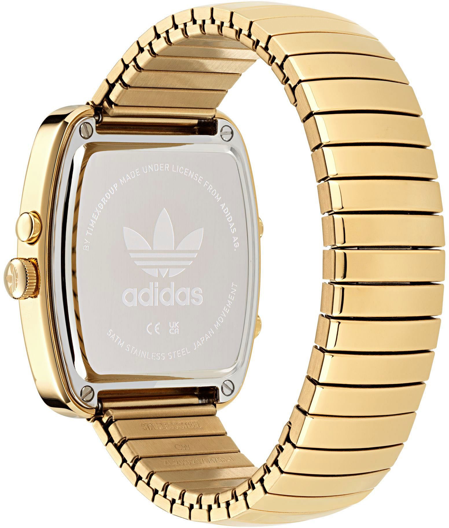 adidas Originals Chronograph RETRO WAVE THREE AOSY250142I, Armbanduhr, Herrenuhr, Damenuhr,Edelstahlarmband,Stoppfunktion,digital