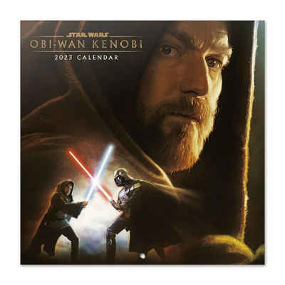 empireposter Wandkalender »Star Wars Obi Wan Kenobi - Kalender 2023 - 12 Monate inklusive Poster - 30x30 cm«