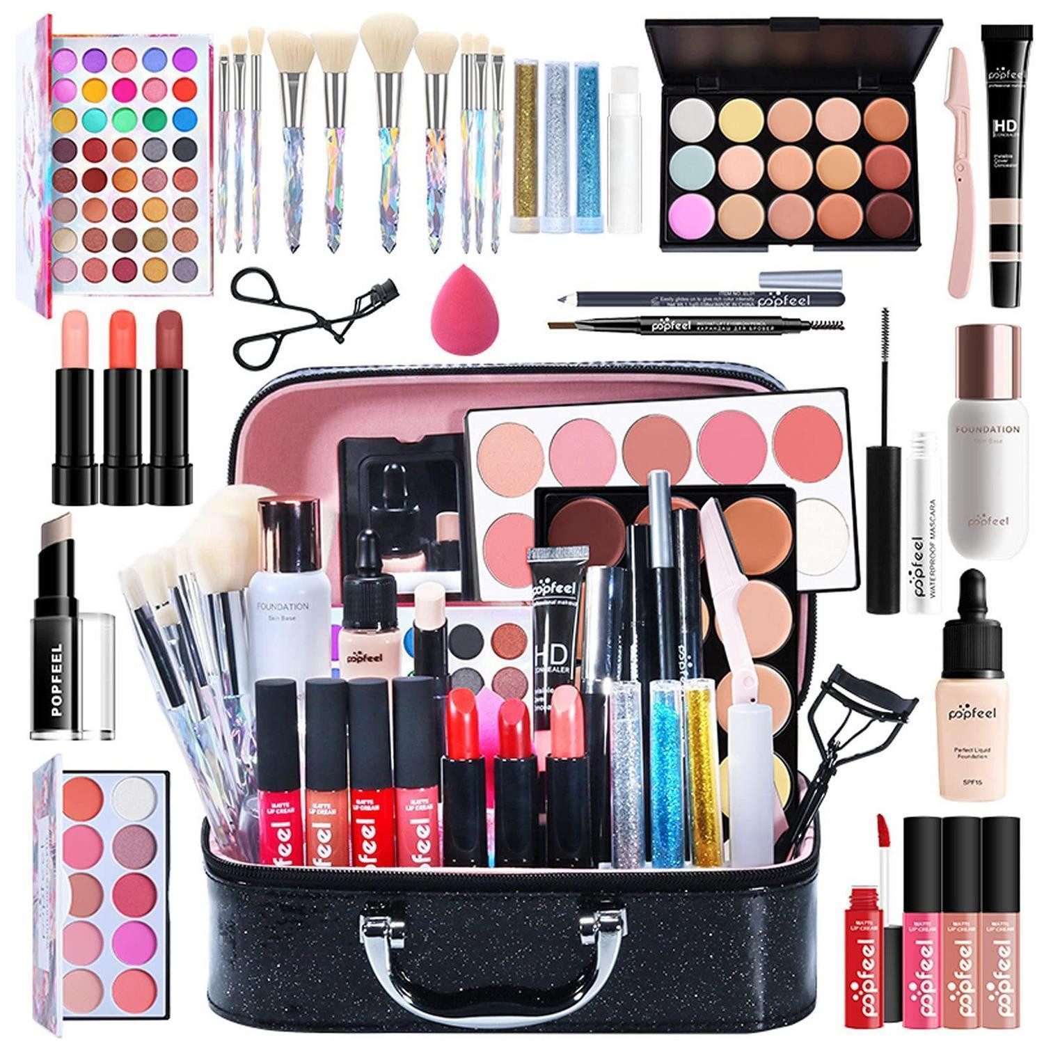 LuxusKollektion Schmink-Set Professionelles Make-up Set Schminkkoffer Damen Geschenkset