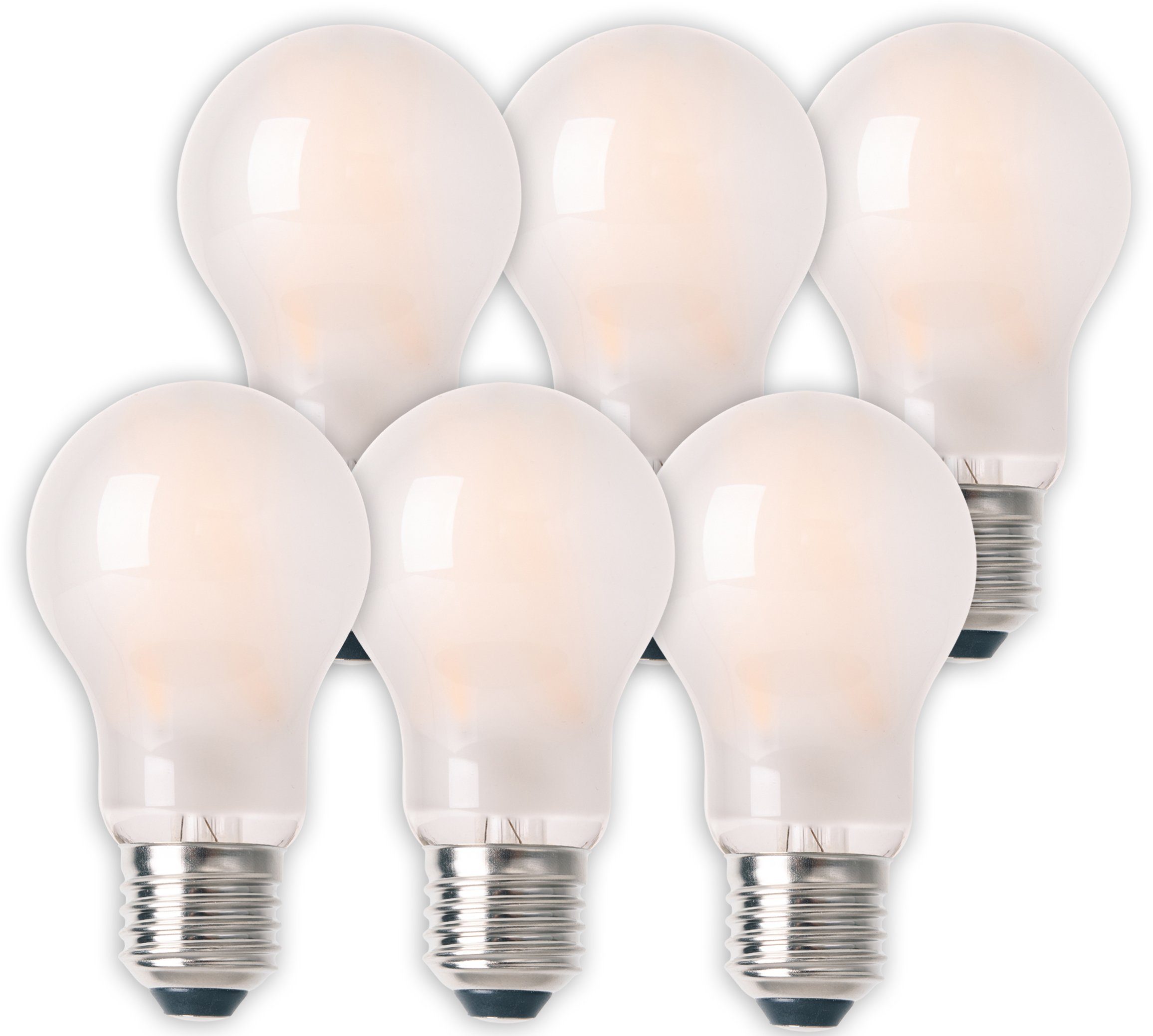 näve LED-Leuchtmittel, E27, 6 St., Warmweiß, LED 6er Set, Leuchtmittel,6xE27total8,3W, nicht dimmbar