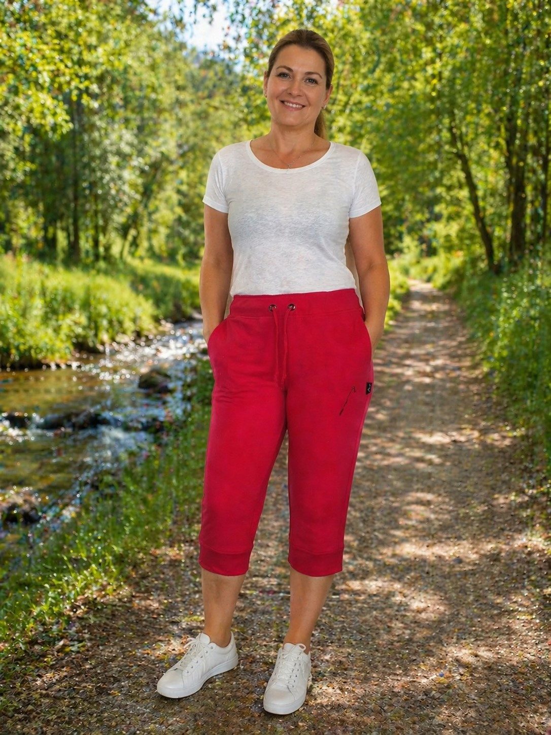 Authentic Klein 3/4-Hose Damen Jerseyhose