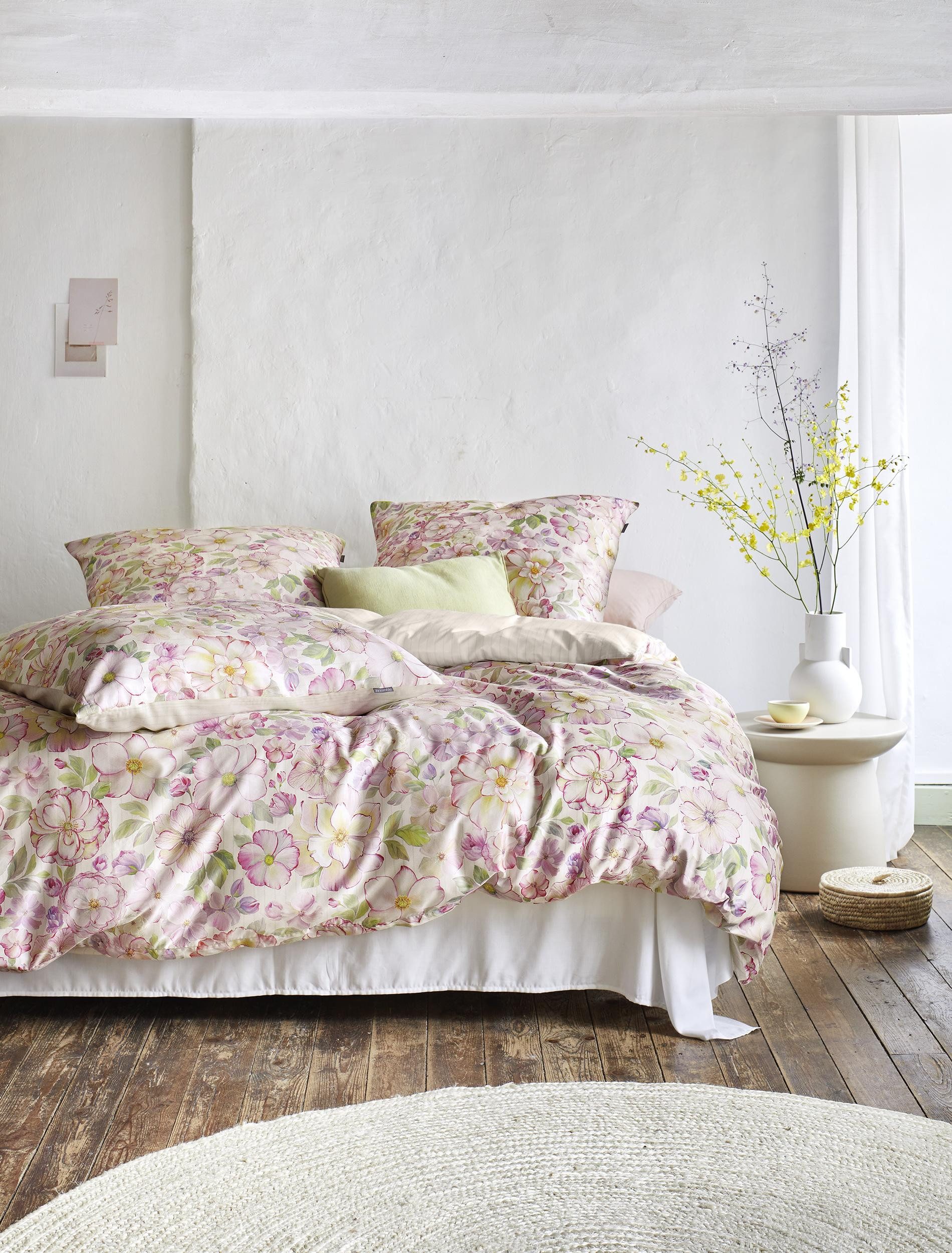 Irisette Bettwäsche Mako-Satin Bettwäsche Set Magic 8888 135 x 200 cm rosa, Baumwolle, 2 teilig, bettwäsche 135x200 baumwolle bettwäsche 135x200 mit reißverschluss