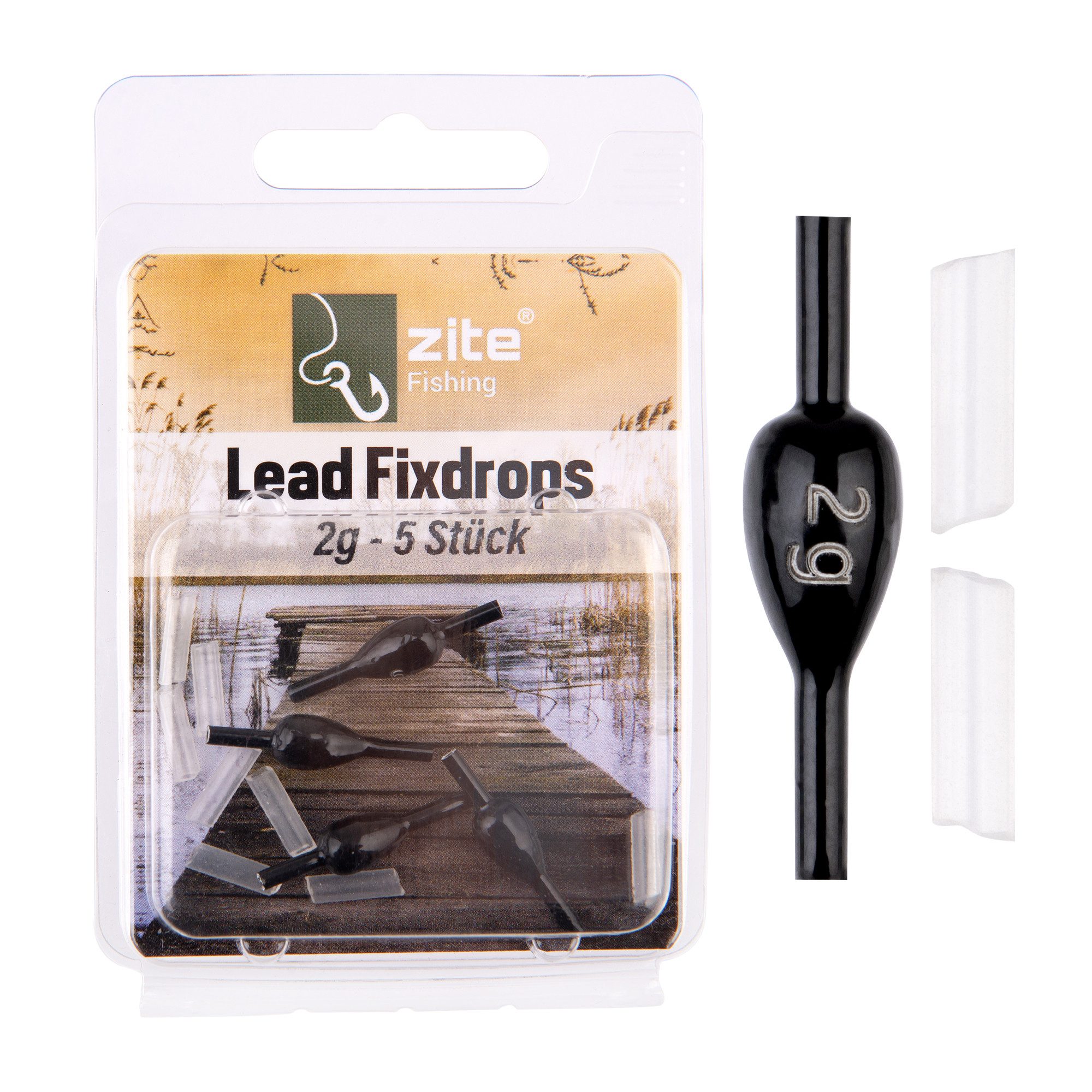 Zite Angelgewicht Blei Fixdrops Forellenbleie 5 Gr. 5 STK Sinker-Gewichte verstellbar