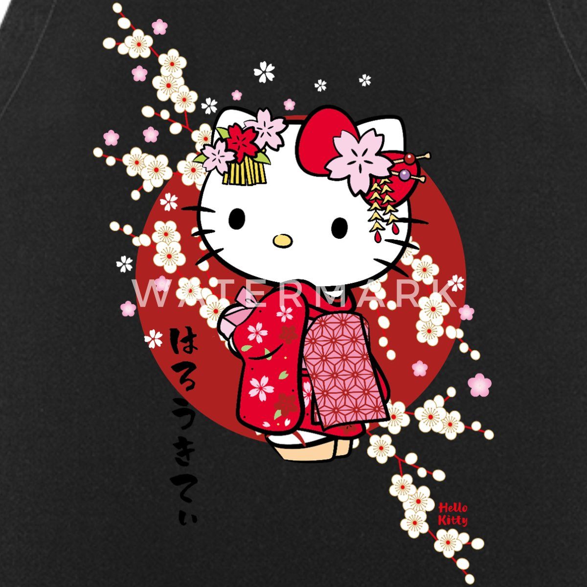 Spreadshirt Kochschürze Hello Kitty Japan Kimono günstig online kaufen