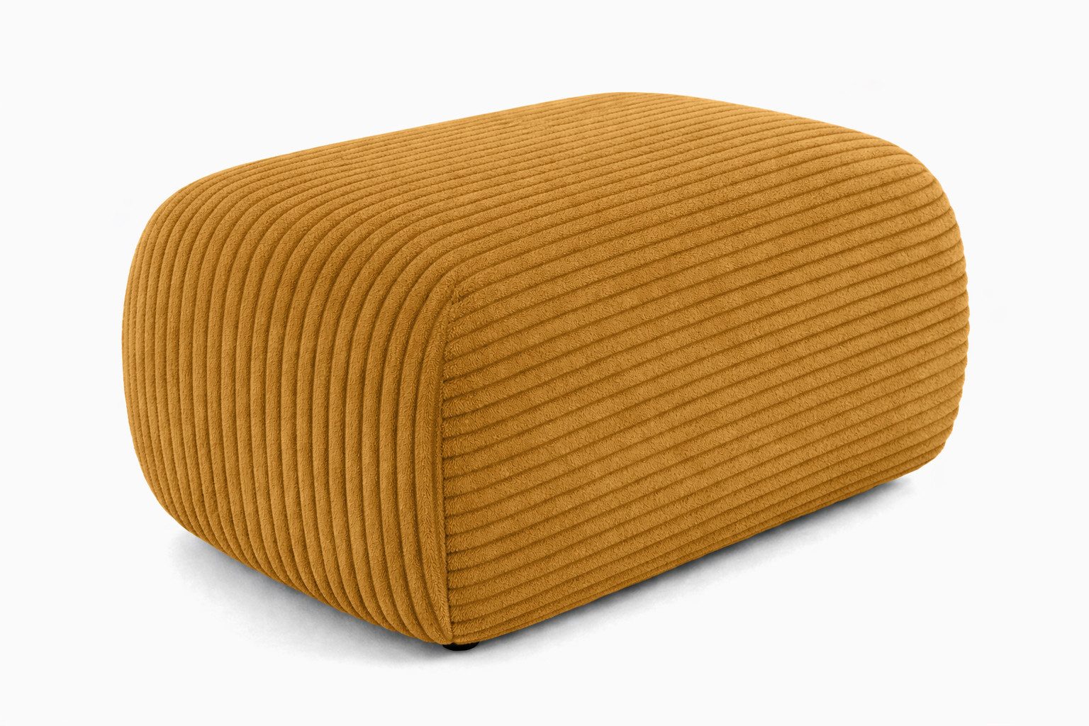 Kaiser Möbel Pouf Sitzpouf für Wohnzimmer, Cordstoff Poso, BIS, zusätzliche Sitzgelegenheit Fußhocker zum Sofa oder Ecksofa