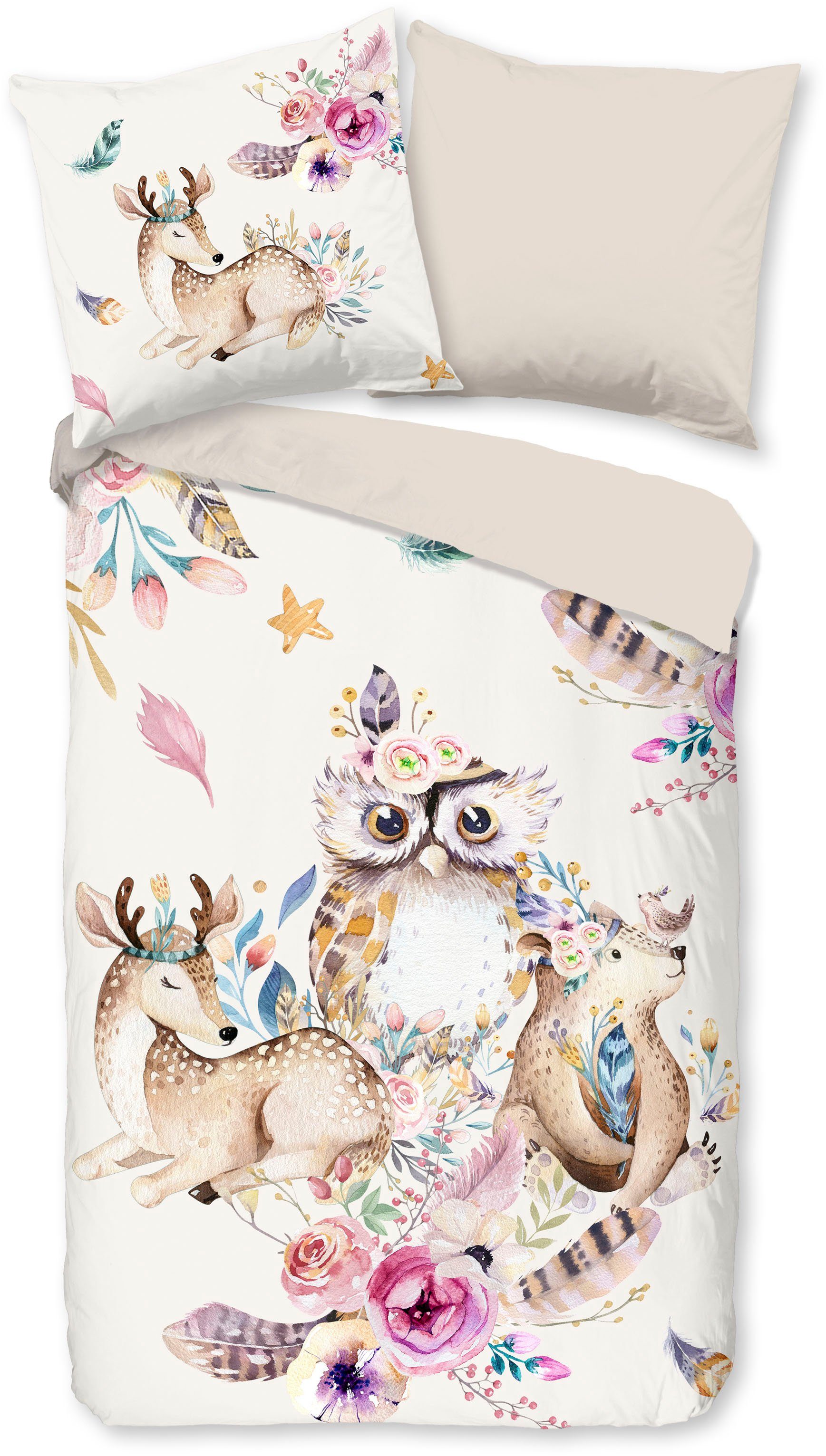 PURE luxury collection Kinderbettwäsche Meandra, Microfaser, 2 teilig, Mikr günstig online kaufen