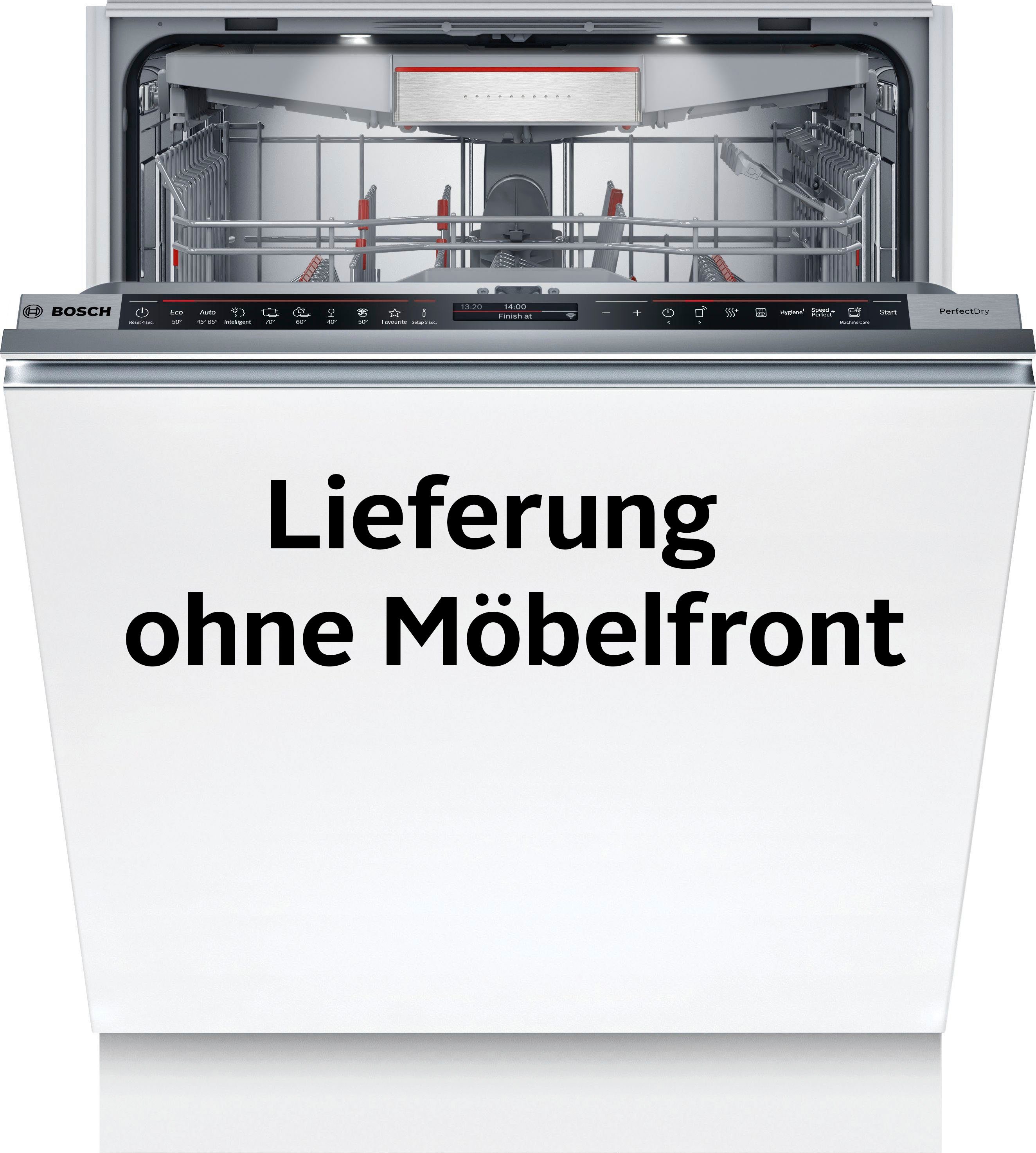 optimierte 14 BOSCH und 8, Feedback Spülergebnisse Intelligent Geschirrspüler personalisierte vollintegrierbarer Programm: per Maßgedecke, SMD8TCX01E, Serie