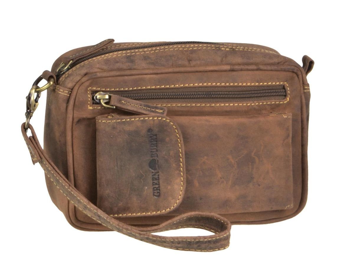 Greenburry Handgelenktasche Vintage, Leder, Herrentasche, Ledertasche