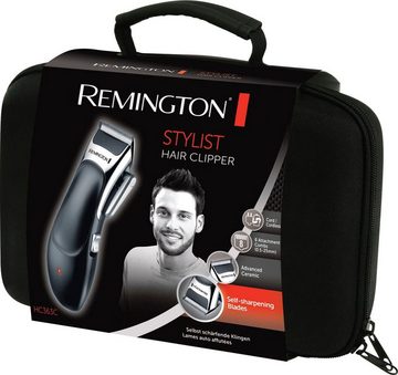 Remington Haarschneider Stylist, HC363C -, inkl. Zubehör, für Herren - 8 Kammaufsätze, kabellos, Profi-Koffer