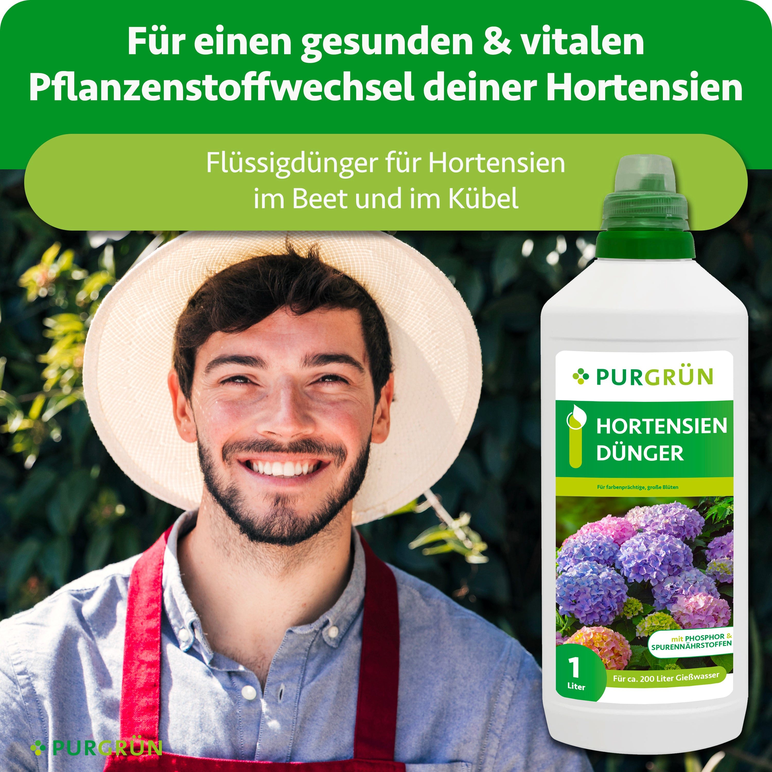 Purgrün Blumendünger Purgrün Hortensiendünger, NPK 10+8+6, günstig online kaufen