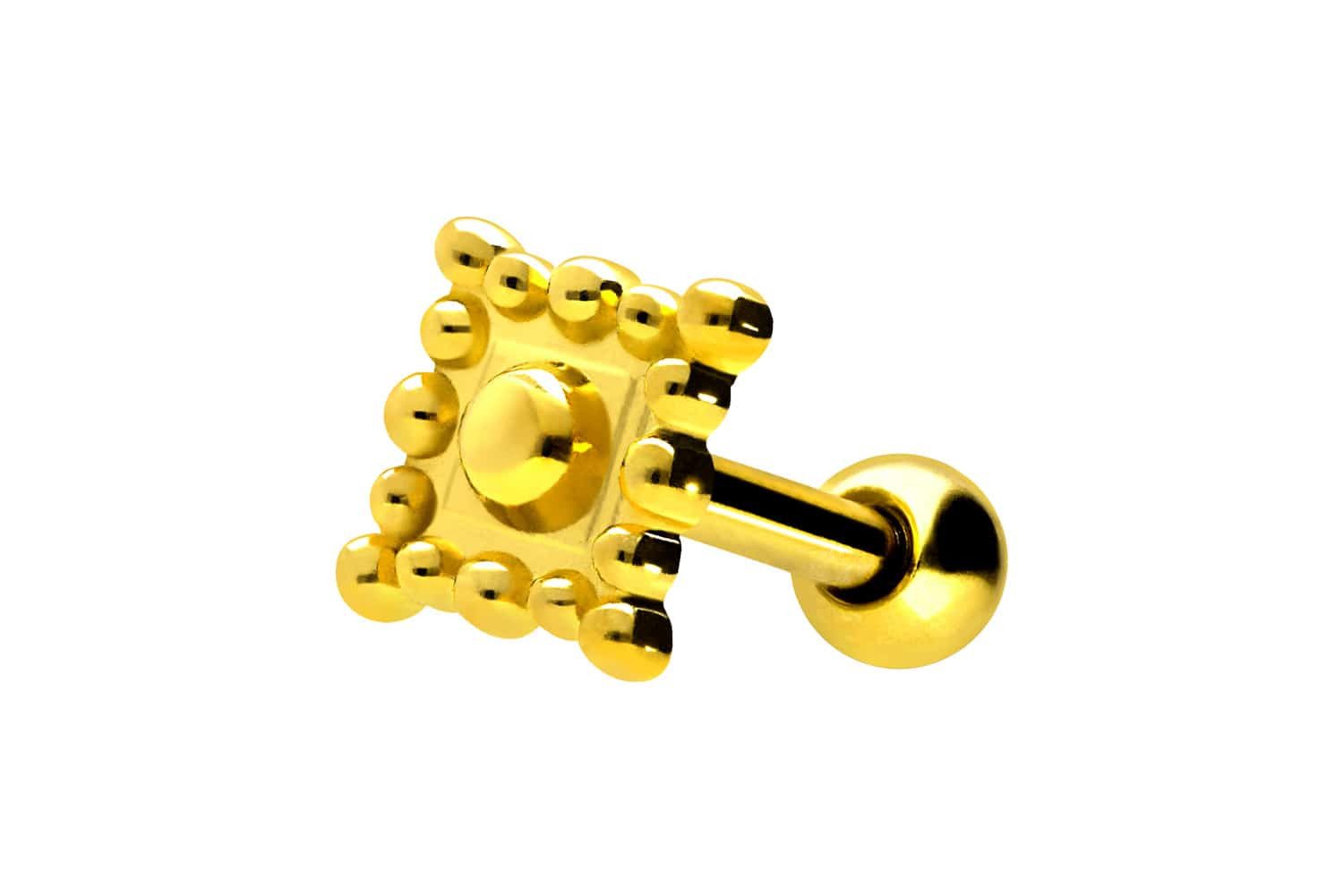Piercing-Set Chirurgenstahl Ohrpiercing ORIENTALISCHES DESIGN