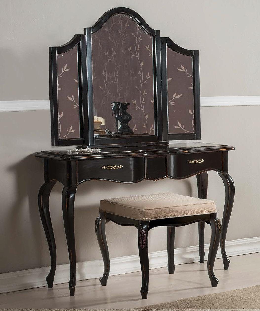 Stil Tisch Konsole Möbel Italienisch JVmoebel StileElisa Konsolentisch, Spiegel Holz