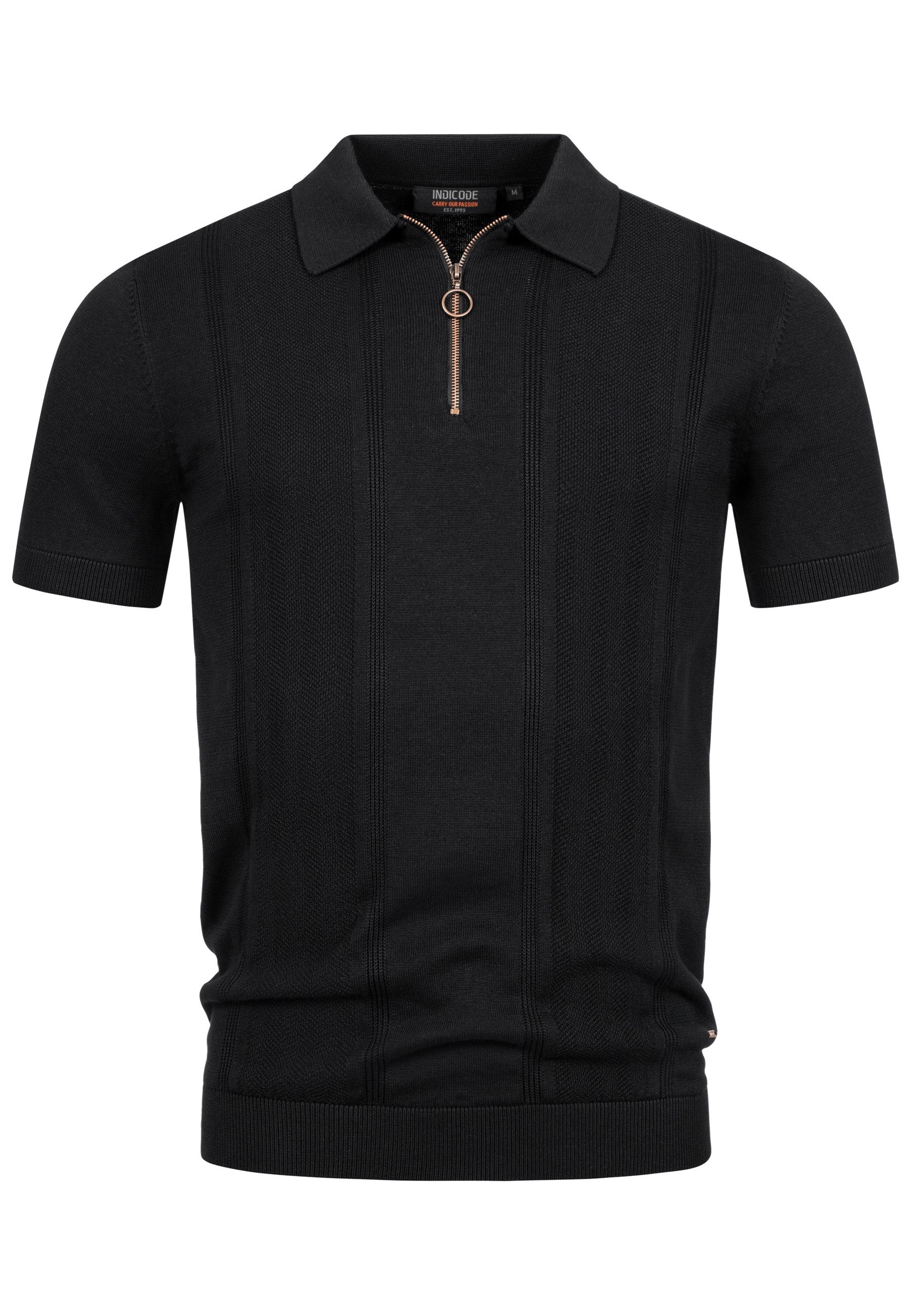 Indicode Poloshirt INSago Kurzarm-Poloshirt mit Reißverschluss günstig online kaufen