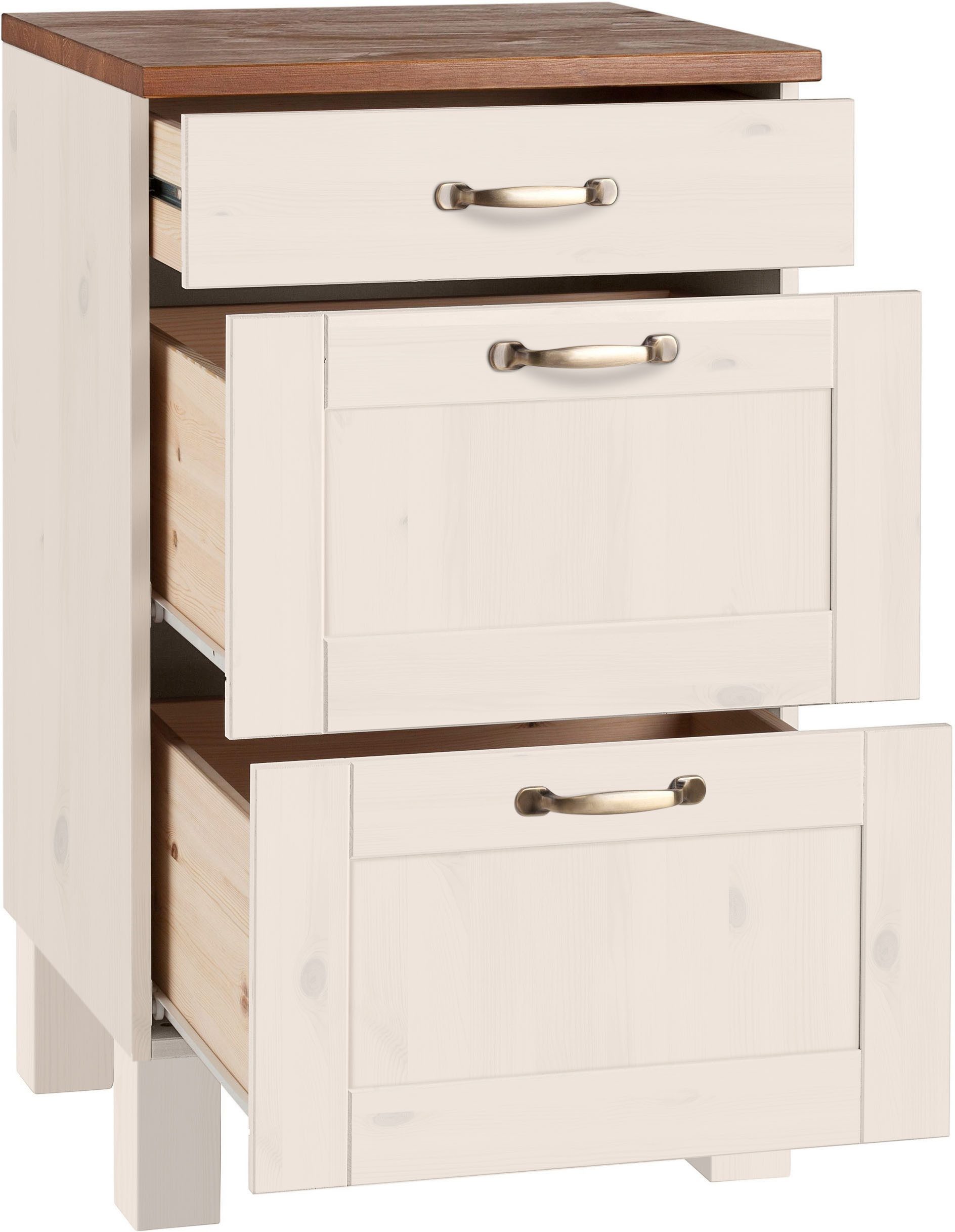 Home affaire Unterschrank Alby Breite 50 cm, 3 Schubladen – Bild 4 von 5